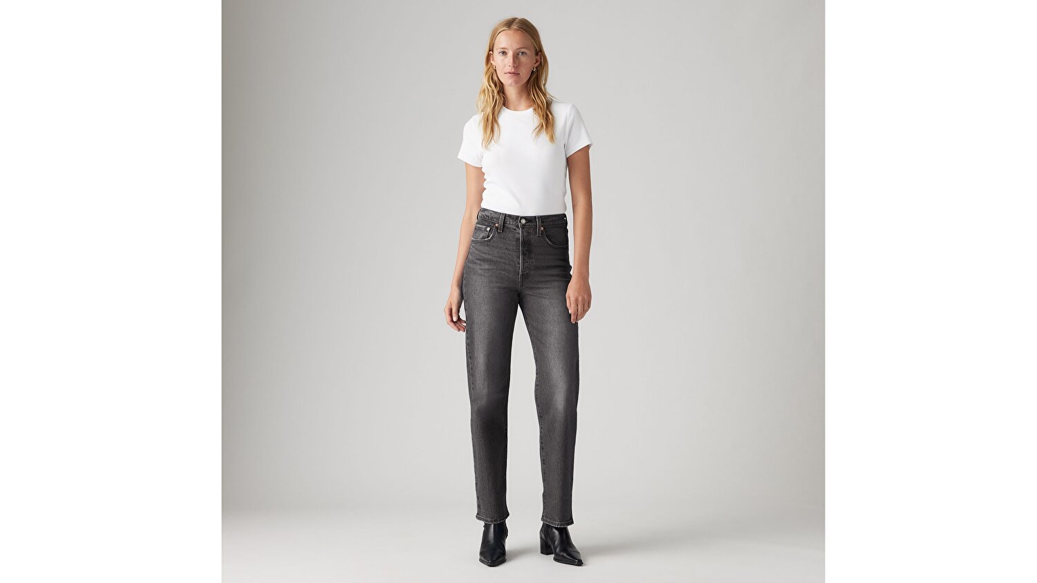 Ribcage Straight Ankle Kadın Jean Pantolon - Well Worn