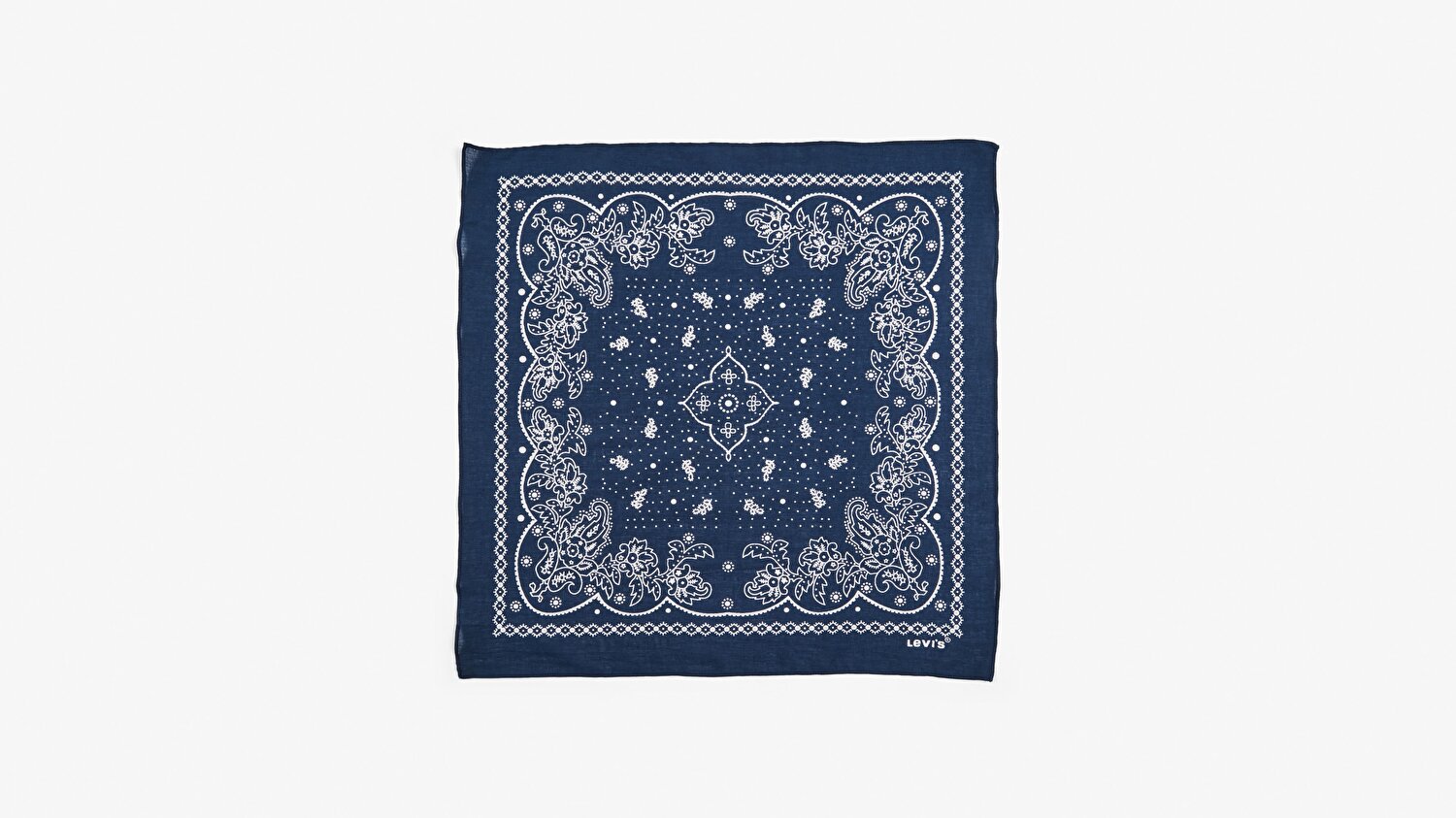Paisley Unisex Lacivert Bandana