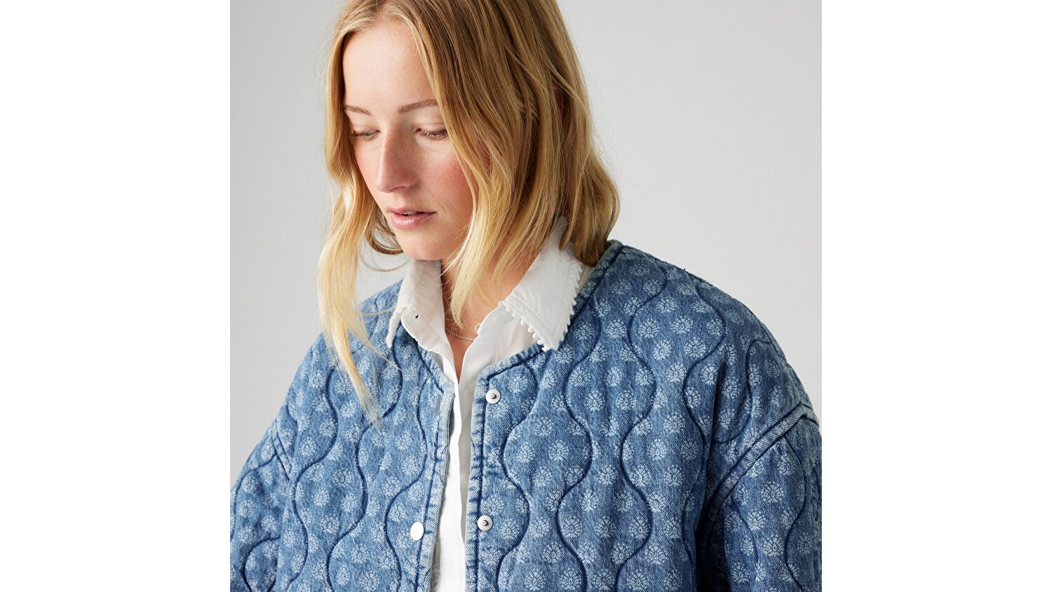 Rumer Quilted Liner Denim Ceket Mont