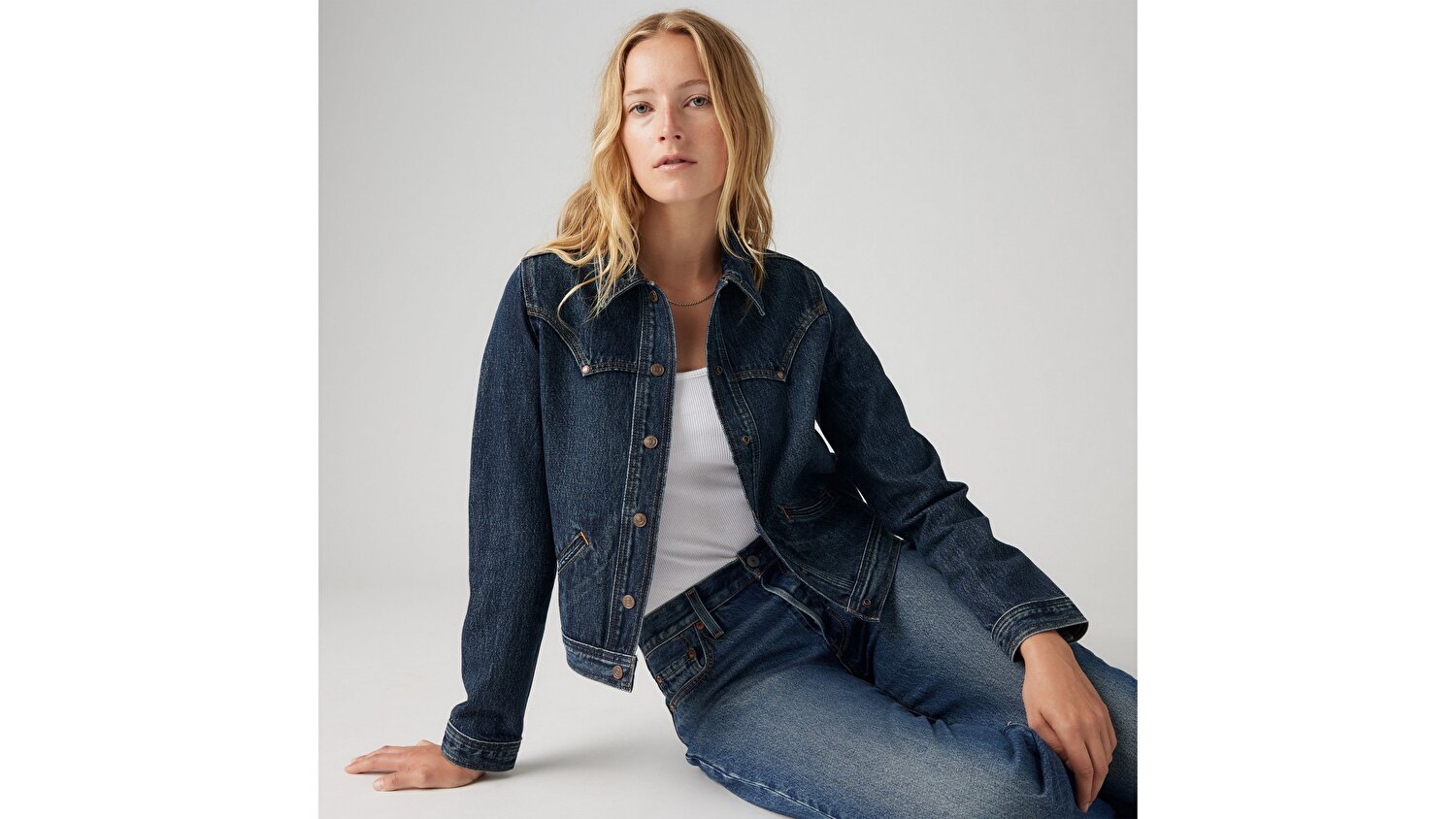 Original Trucker Jean Ceket