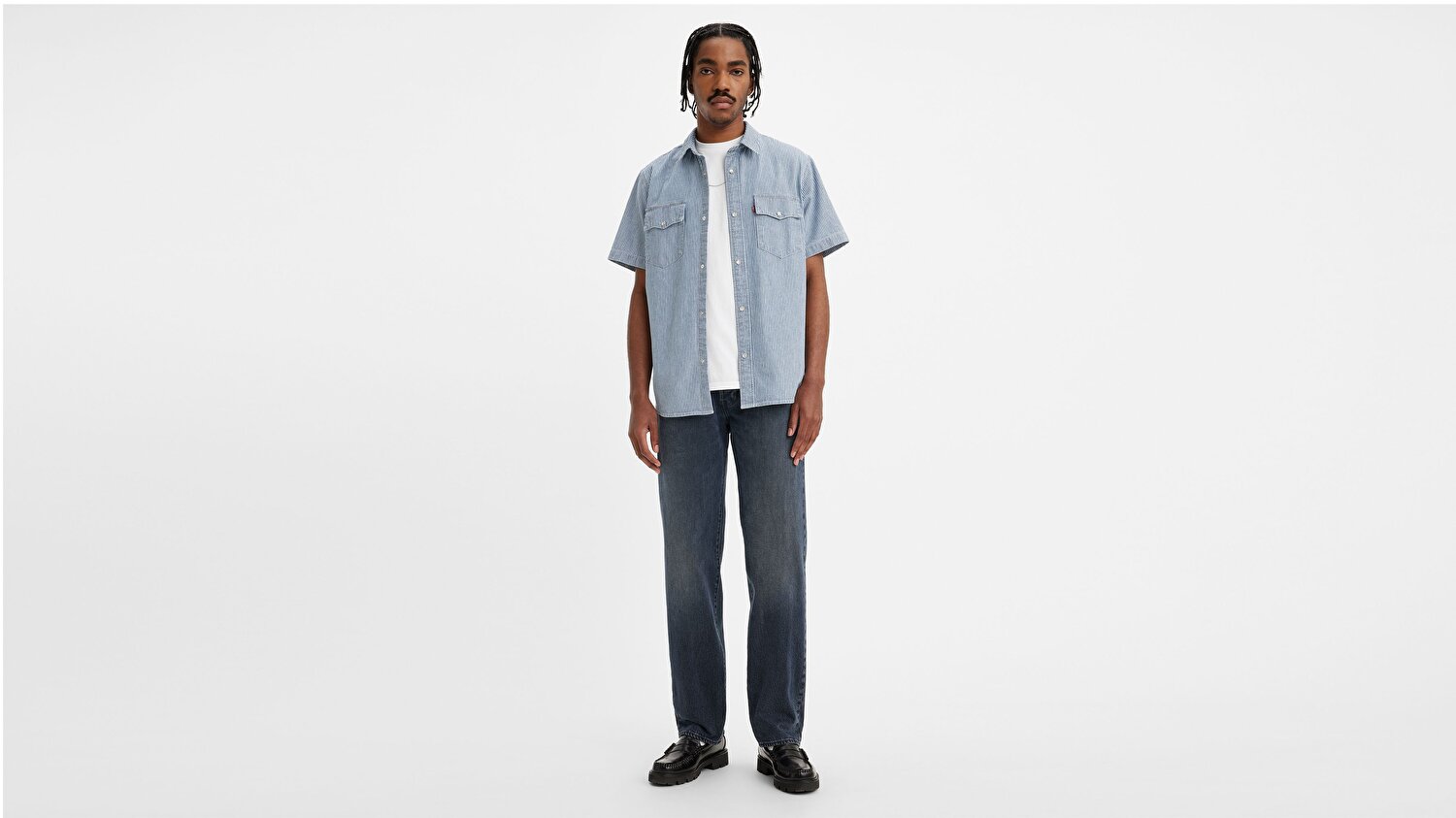501® Levi's® Original Erkek Jean Pantolon - Blue Black Stretch