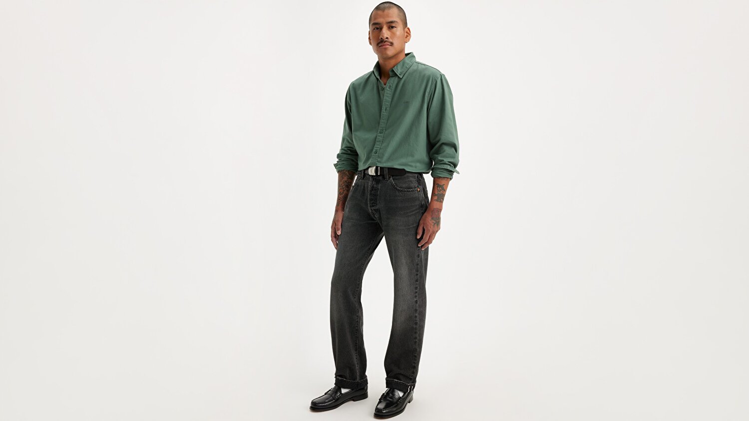 Levi's® 501® Original Selvedge Erkek Jean Pantolon - Deep Breath Hemp Selvedge
