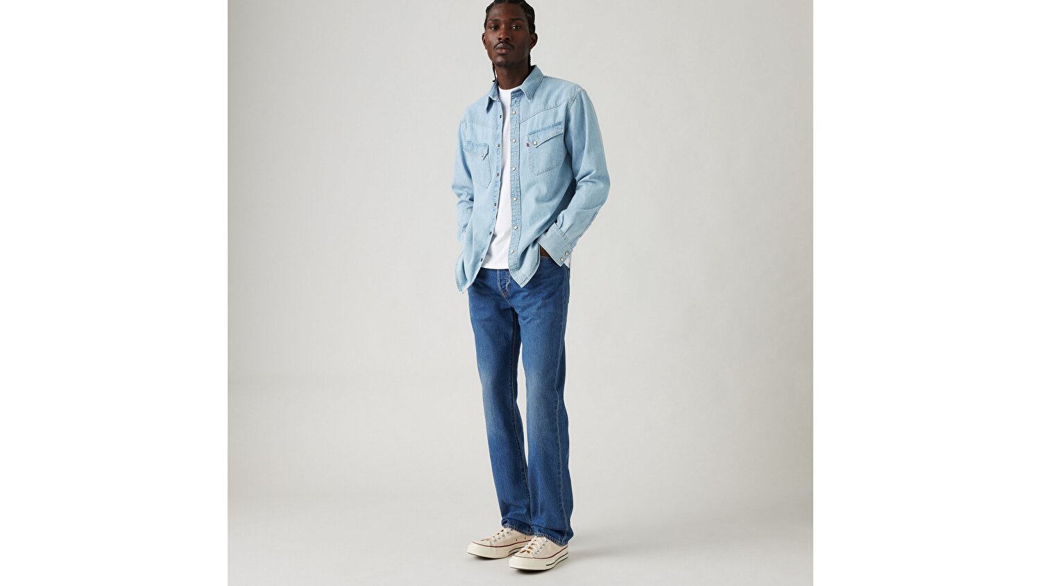 Levi's® 501® Original Lightweight Erkek Jean Pantolon - Window Pane