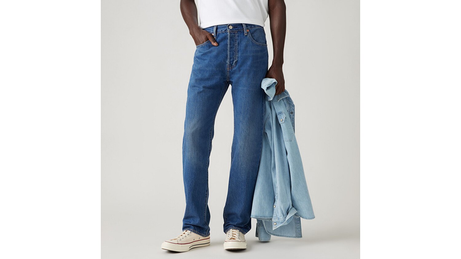 Levi's® 501® Original Lightweight Erkek Jean Pantolon - Window Pane