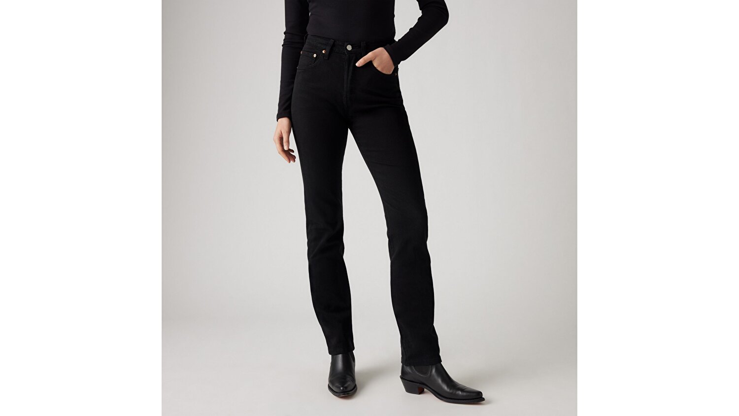 501® Original Kadın Jean Pantolon - Black Sprout T2