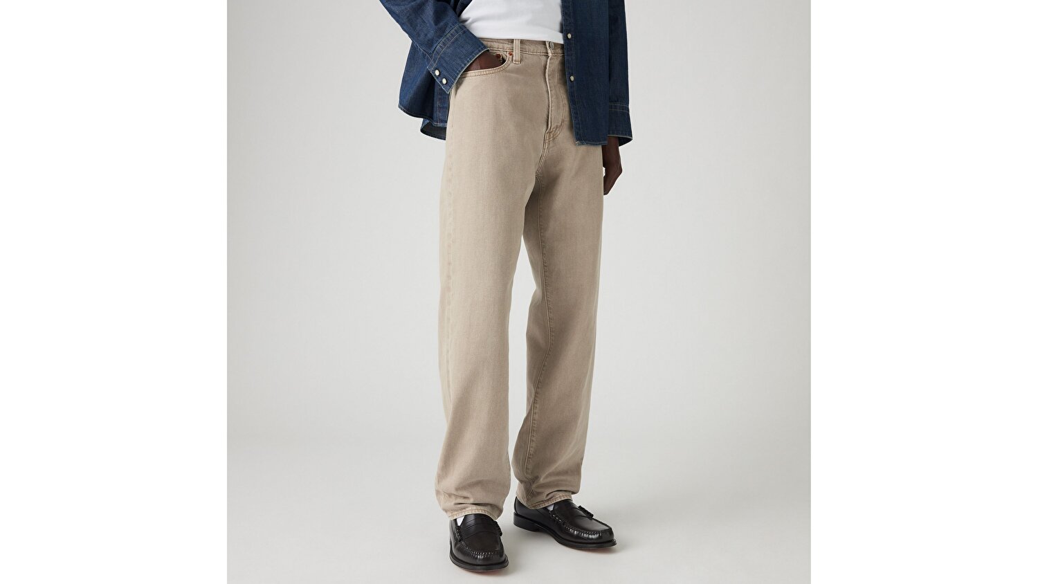 568™ Loose Straight Lightweight Cotton Linen Erkek Jean Pantolon