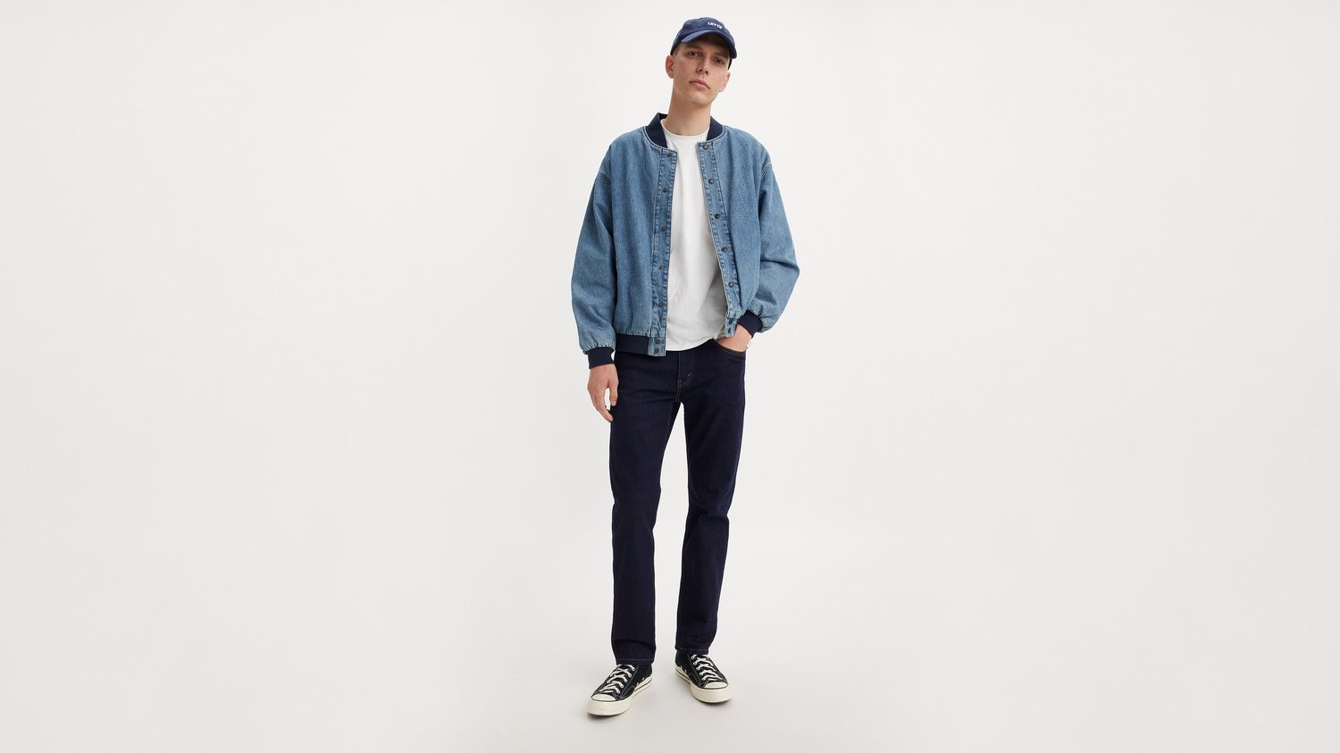 502™ Regular Tapered Erkek Jean Pantolon-Dark Hollow