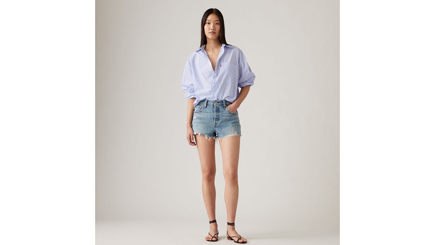 501® Original High Rise Jean Kadın Pantolon - Vague Finish