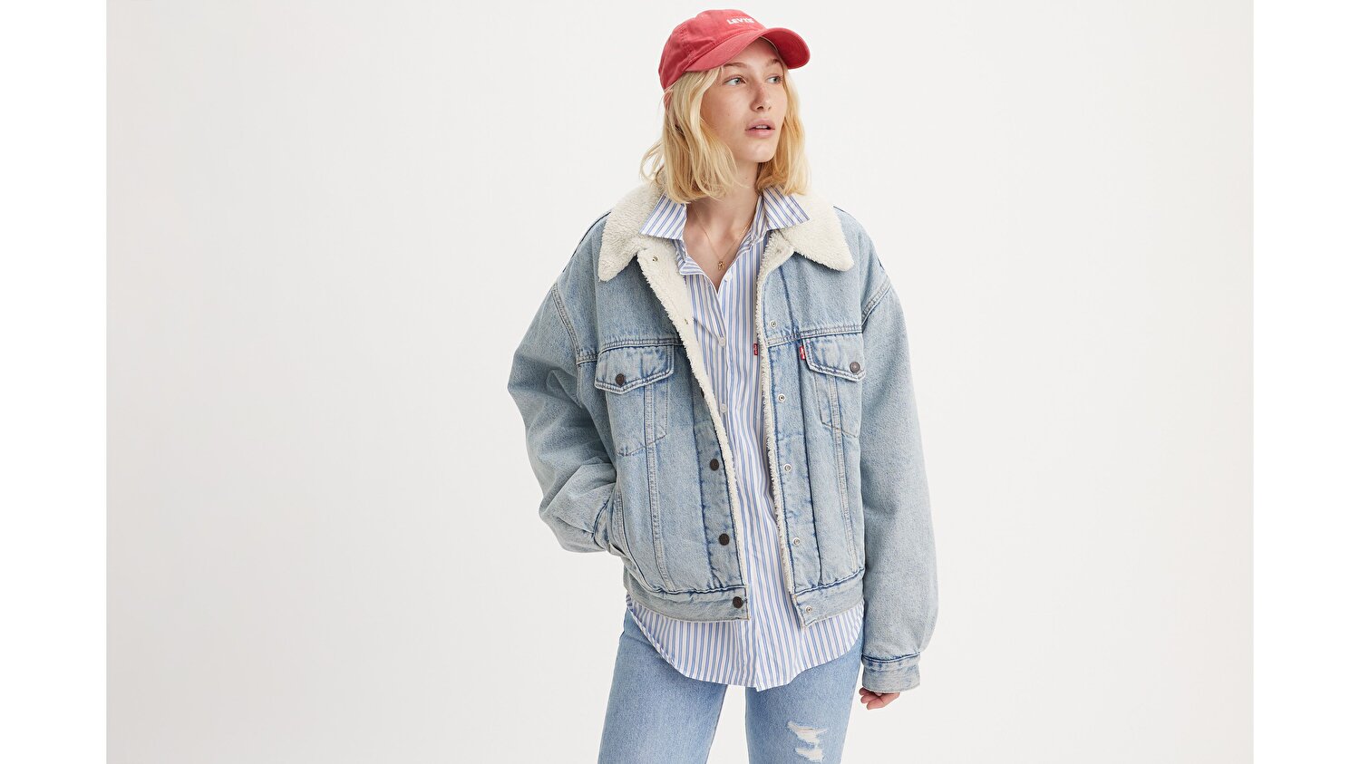 90's Sherpa Trucker Jean Ceket