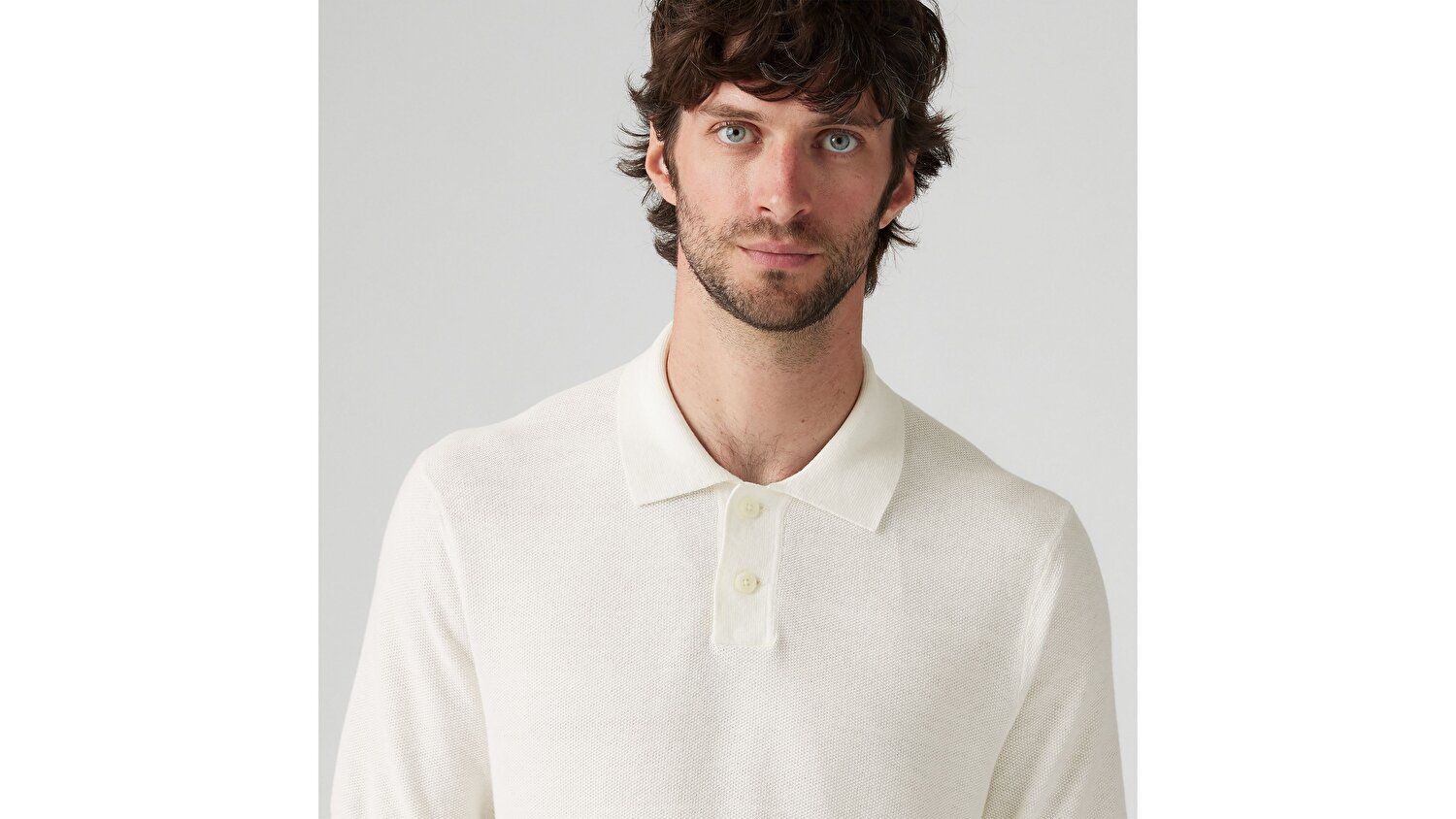 Sweater Cotton Linen Knit Polo