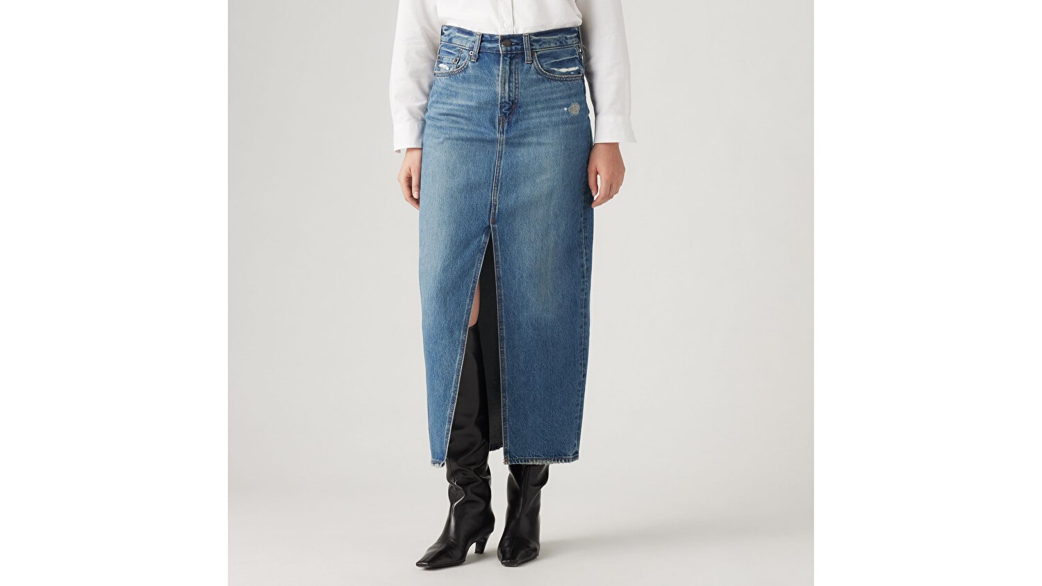 Ankle Column Denim Etek