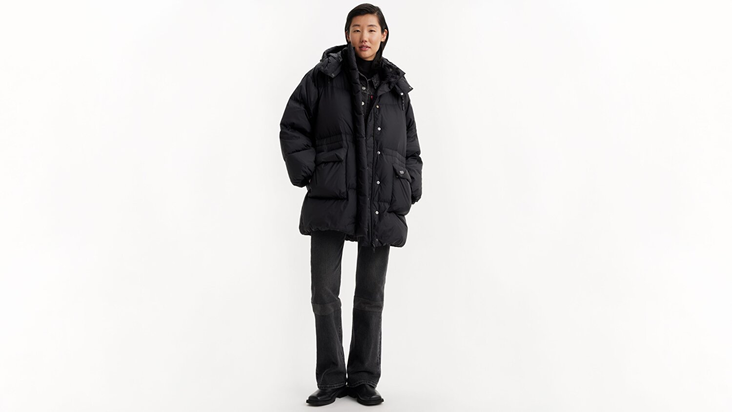 Western Midi Bubble Puffer Mont