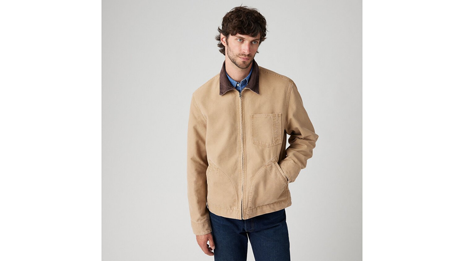 Full-Zip Mechanics Ceket Mont