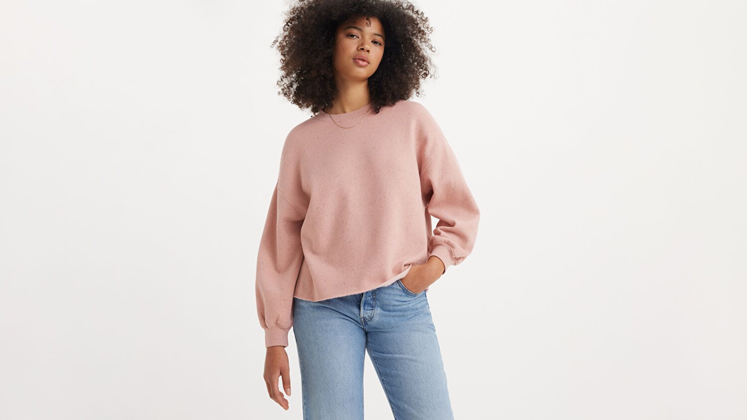 Leo Raw Cut Crewneck Sweatshirt