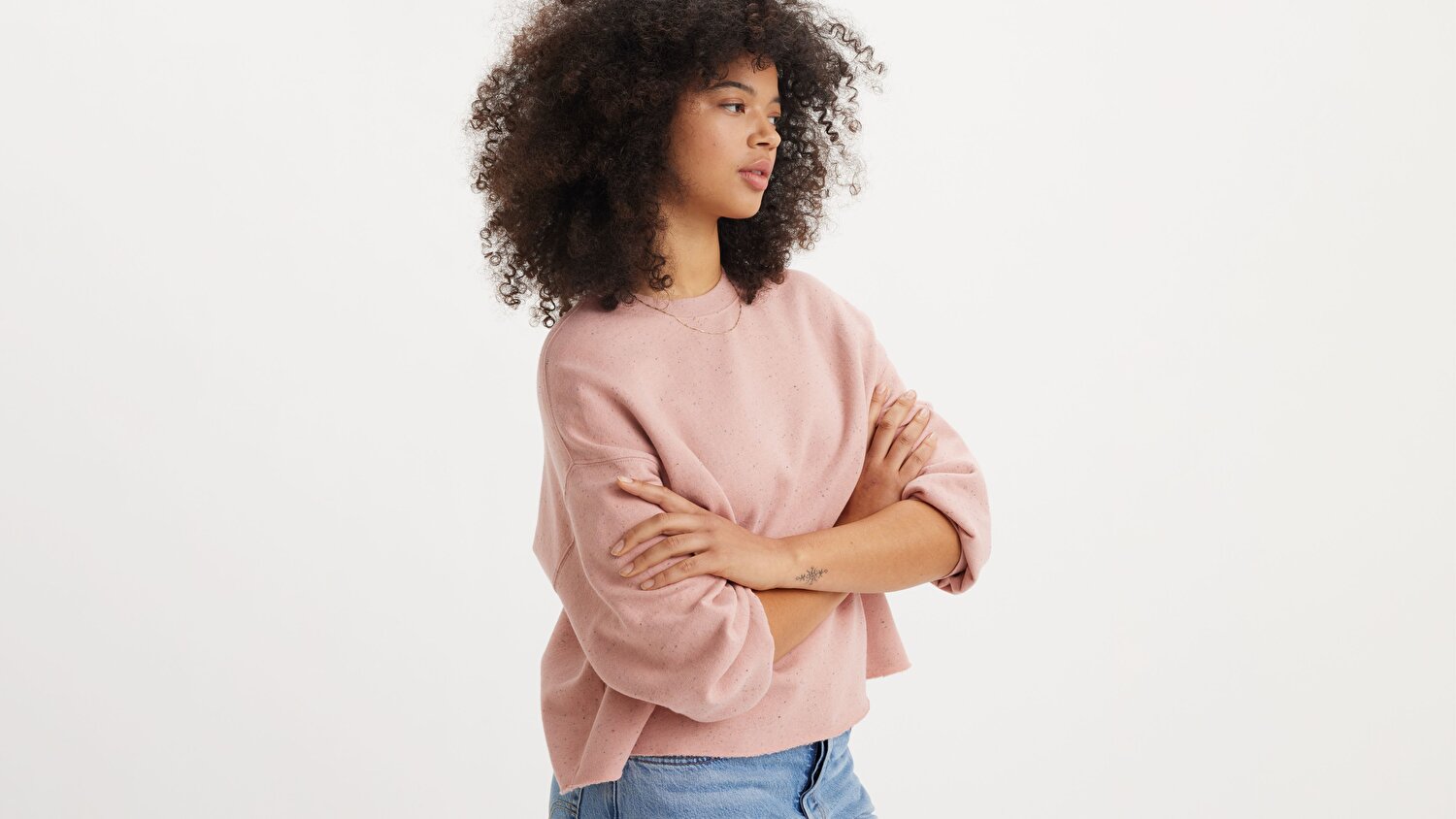 Leo Raw Cut Crewneck Sweatshirt