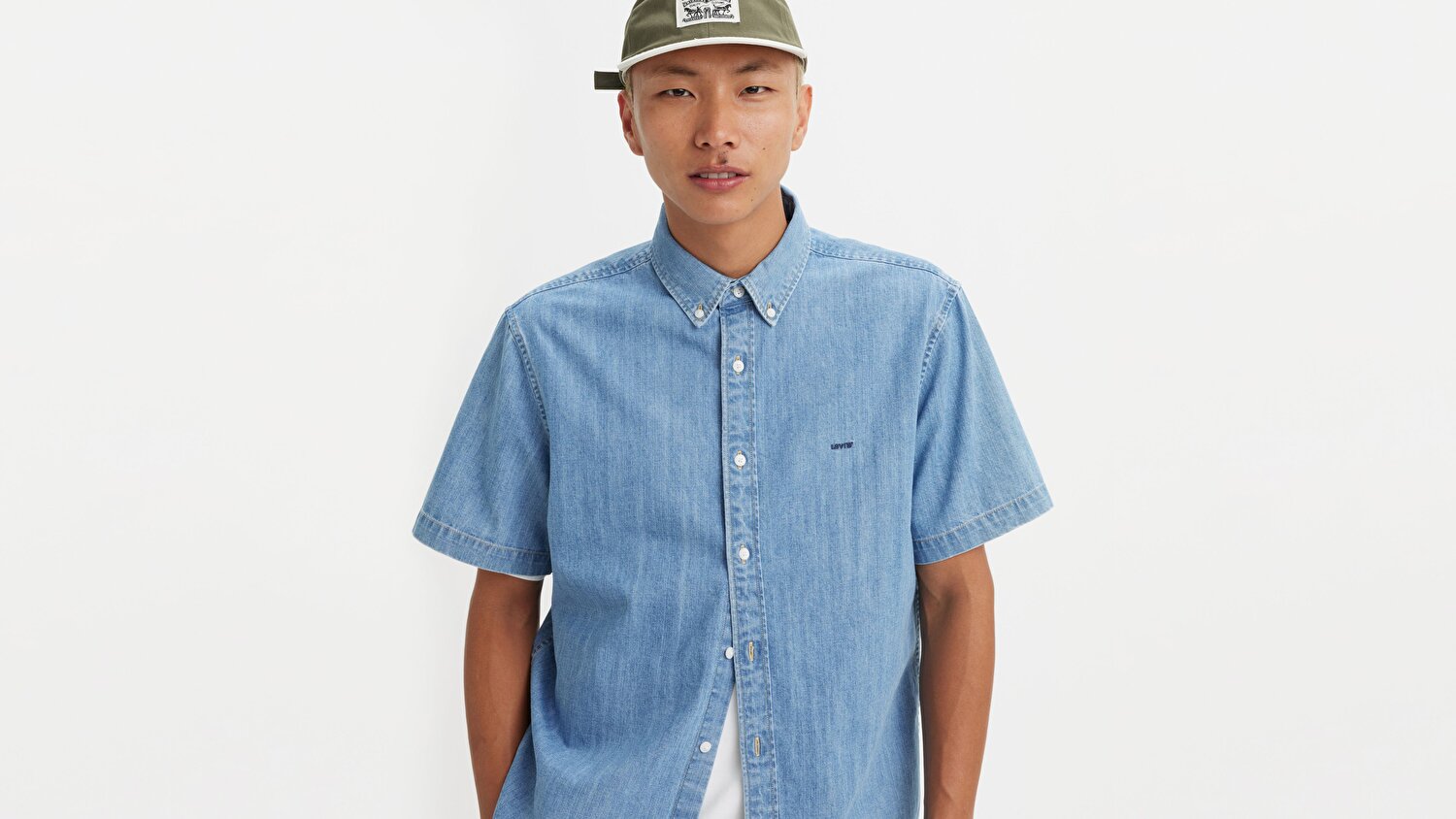 Short Sleeve Authentic Button Down Gömlek