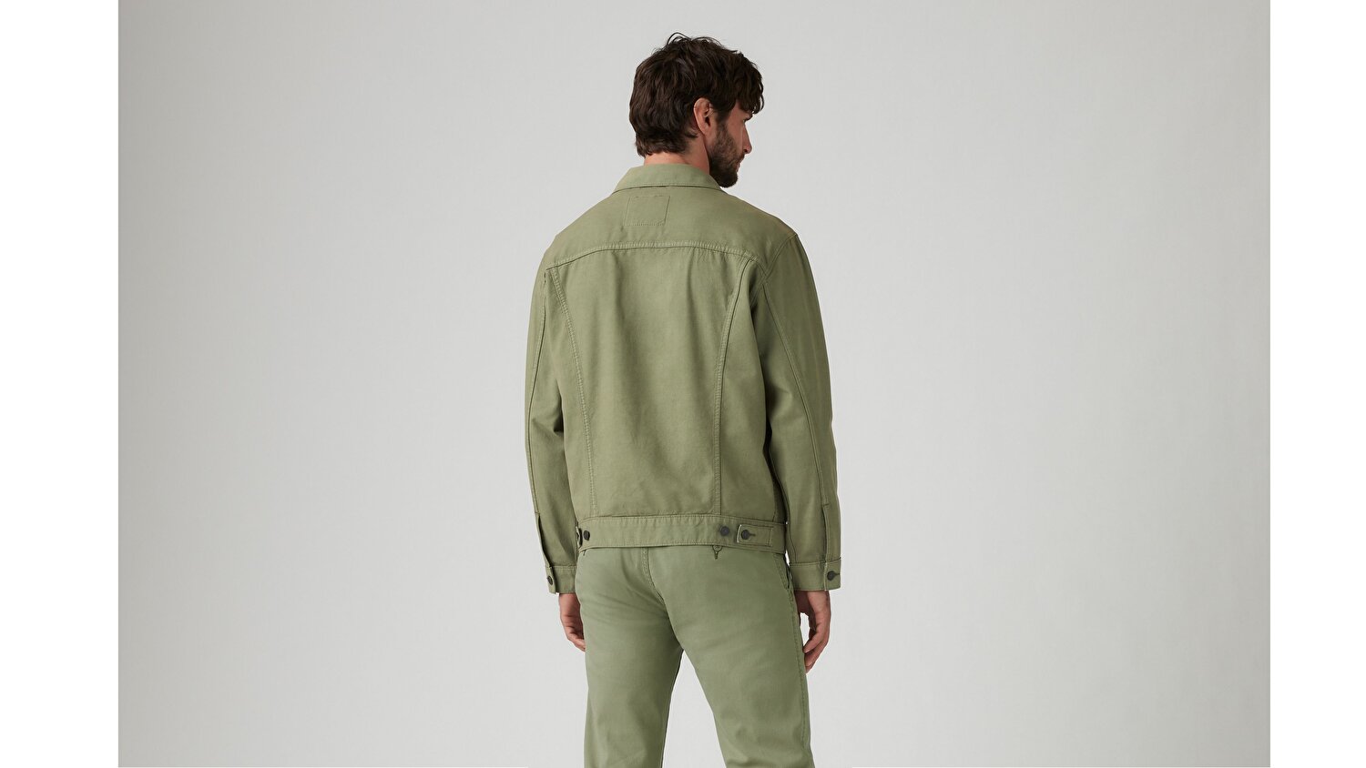 Relaxed Trucker Cotton Linen Ceket