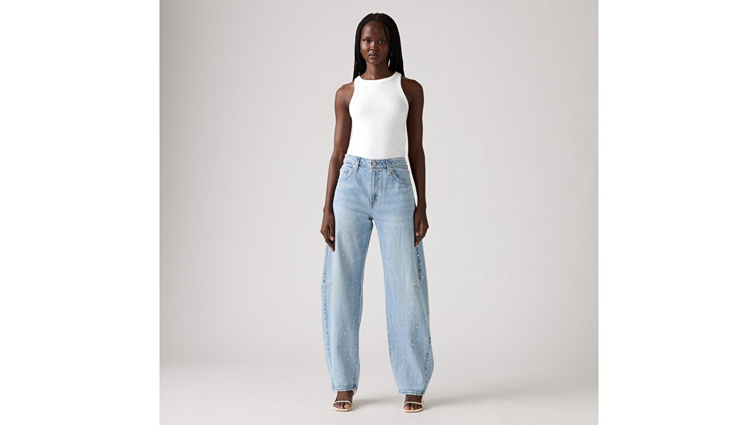 Baggy Dad Barrel Kadın Jean Pantolon - Dazzle Me