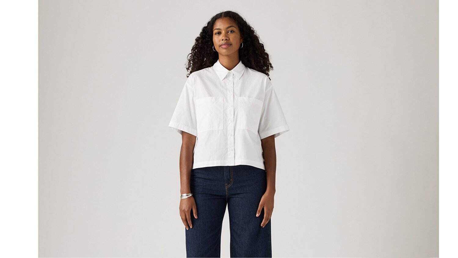 Harlie Short Sleeve Cropped Gömlek