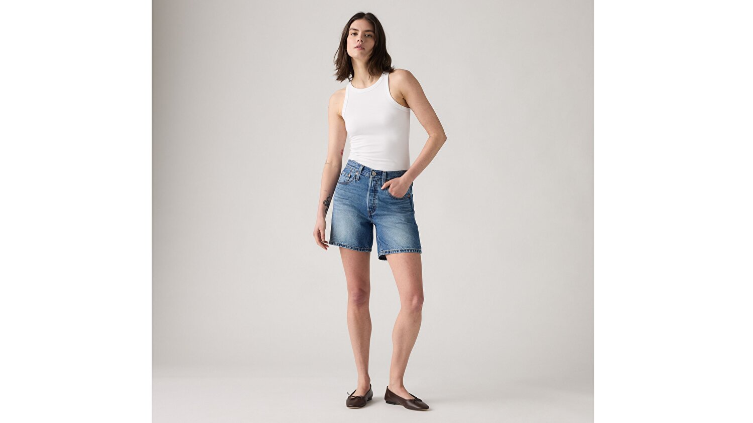 501® Mid Thigh Jean Şort