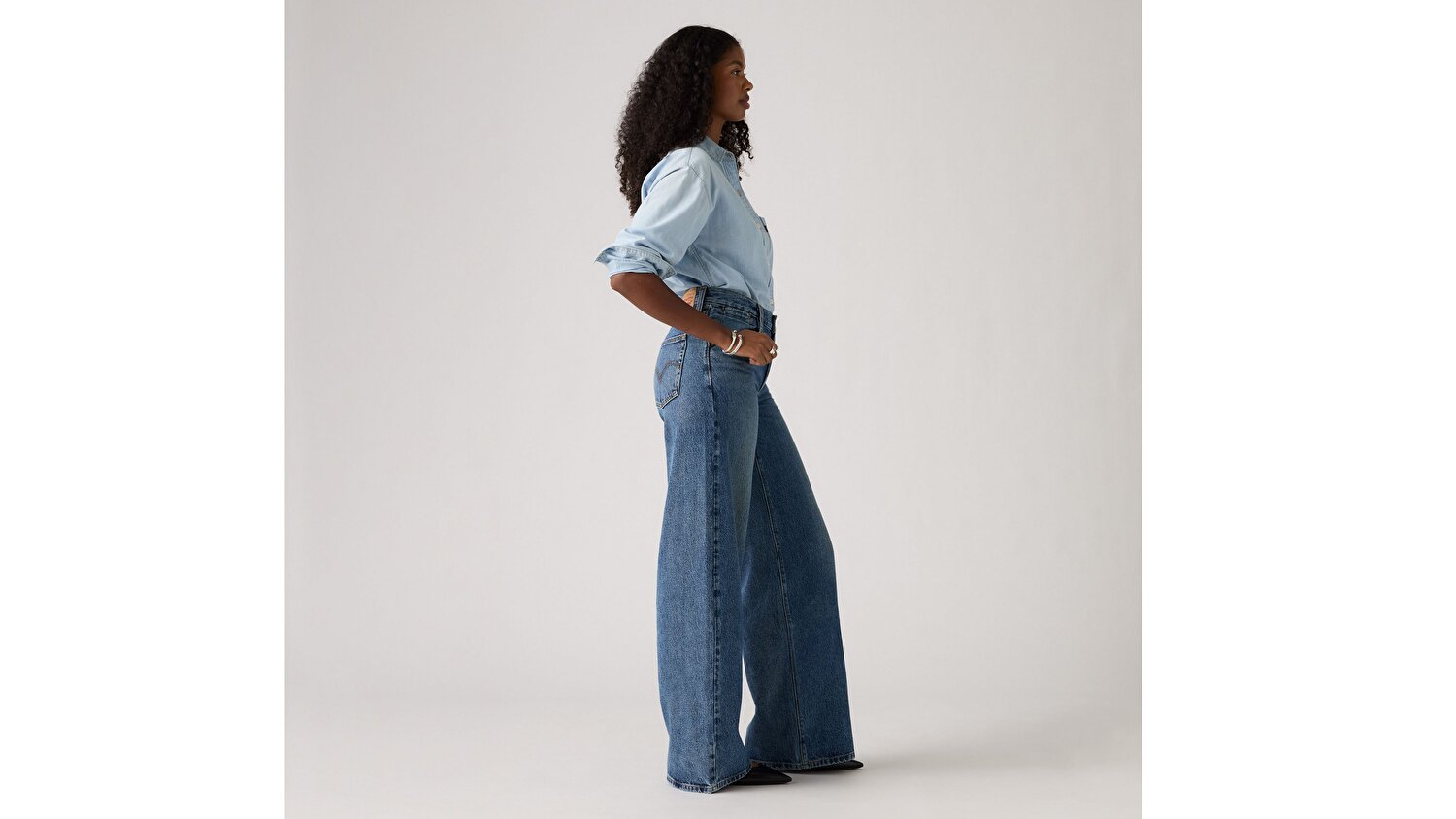 '94 Baggy Wide Leg Kadın Jean Pantolon - Beautiful Target