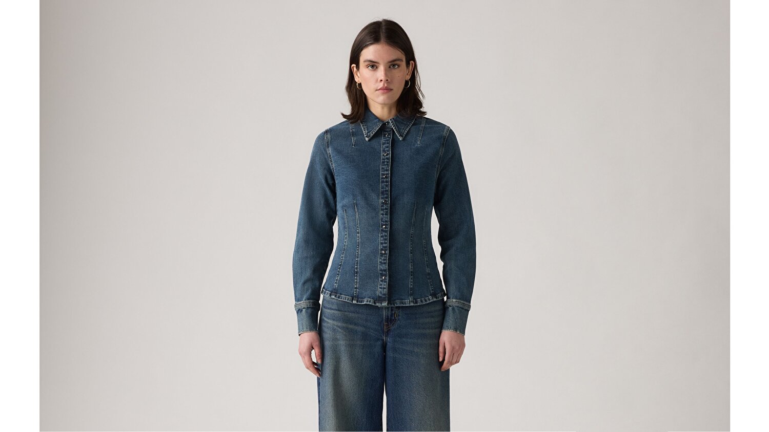 Long Sleeve Shaped Gömlek