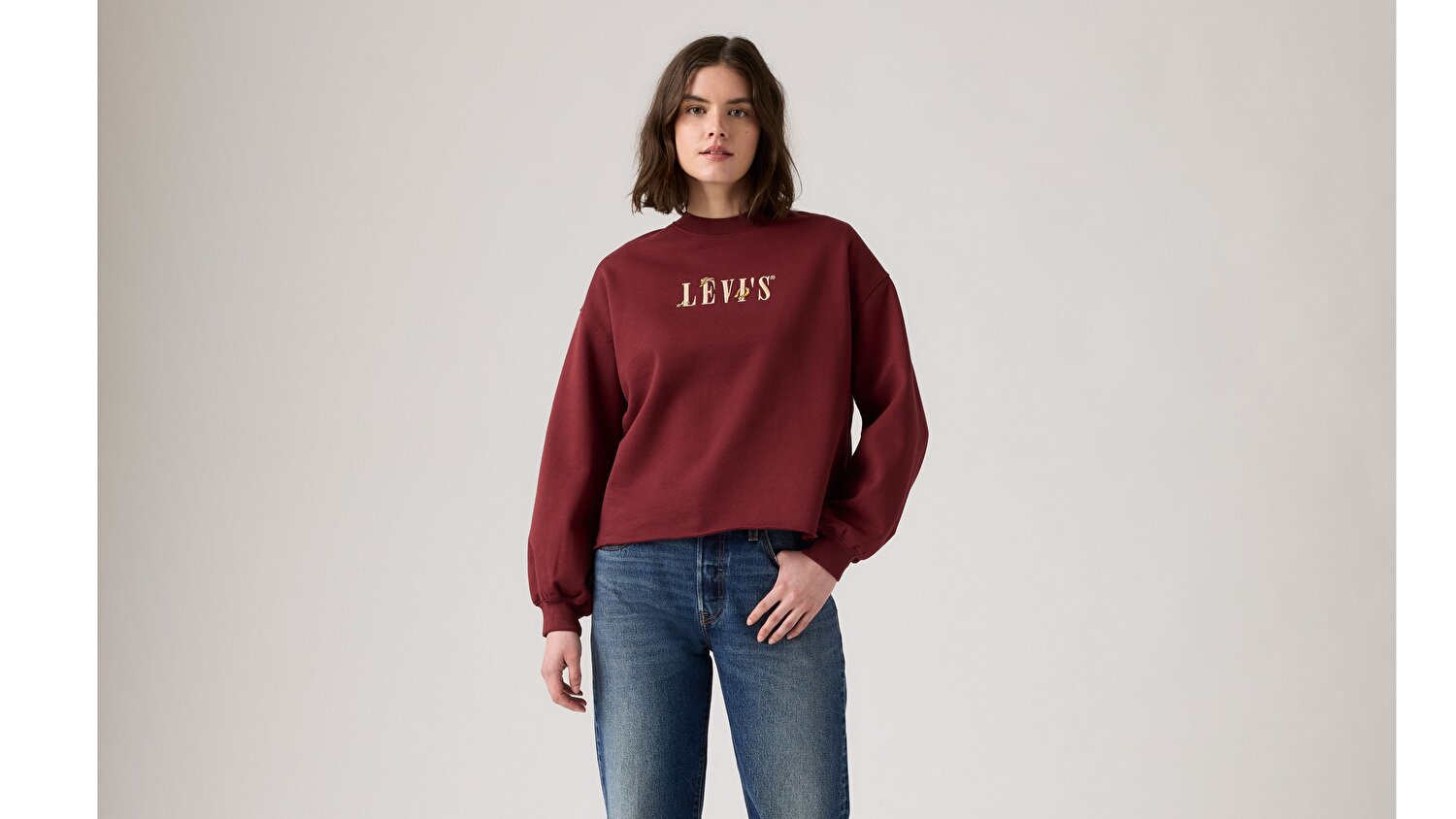 Graphic Leo Crewneck Sweatshirt
