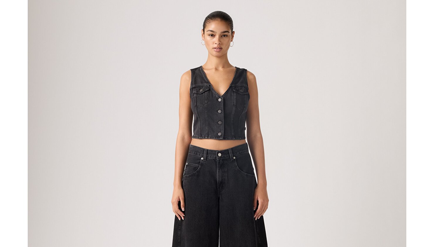 Bella Lightweight Denim Korse