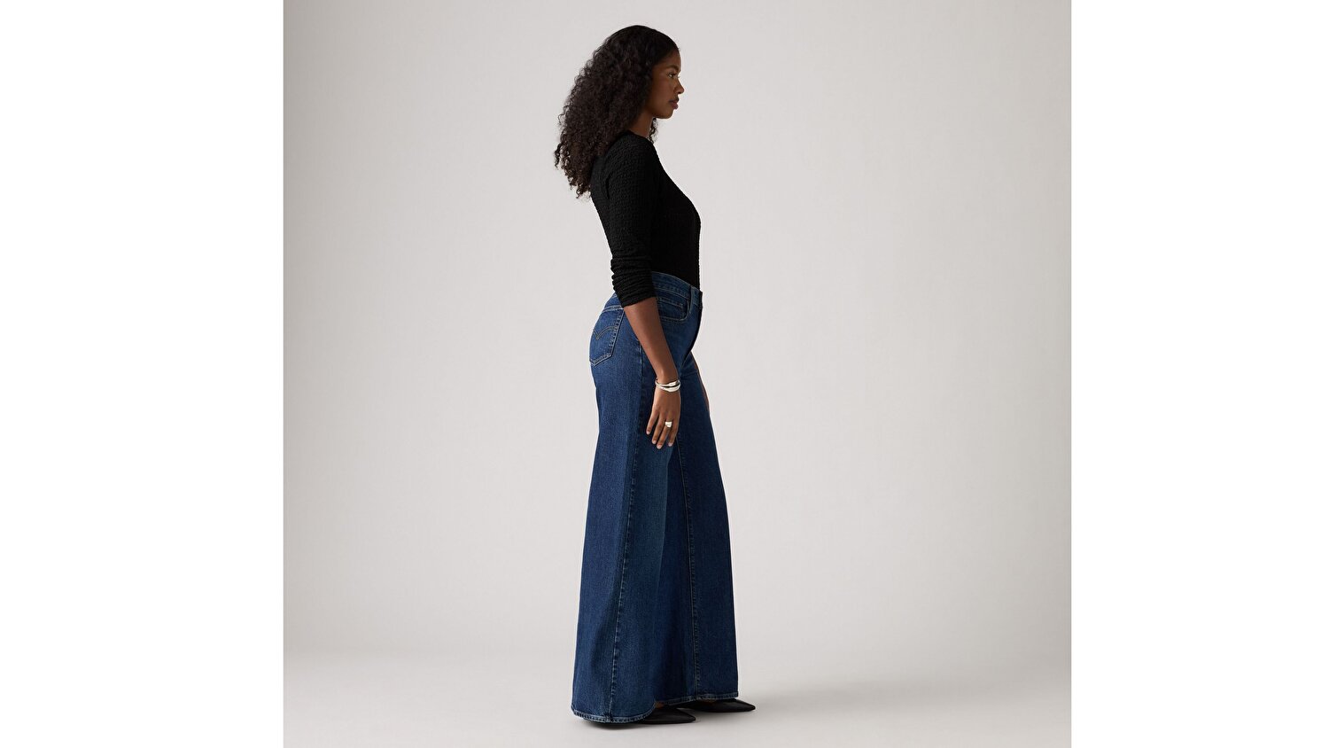 728 High Rise Wide Leg Kadın Jean Pantolon - Woodstock