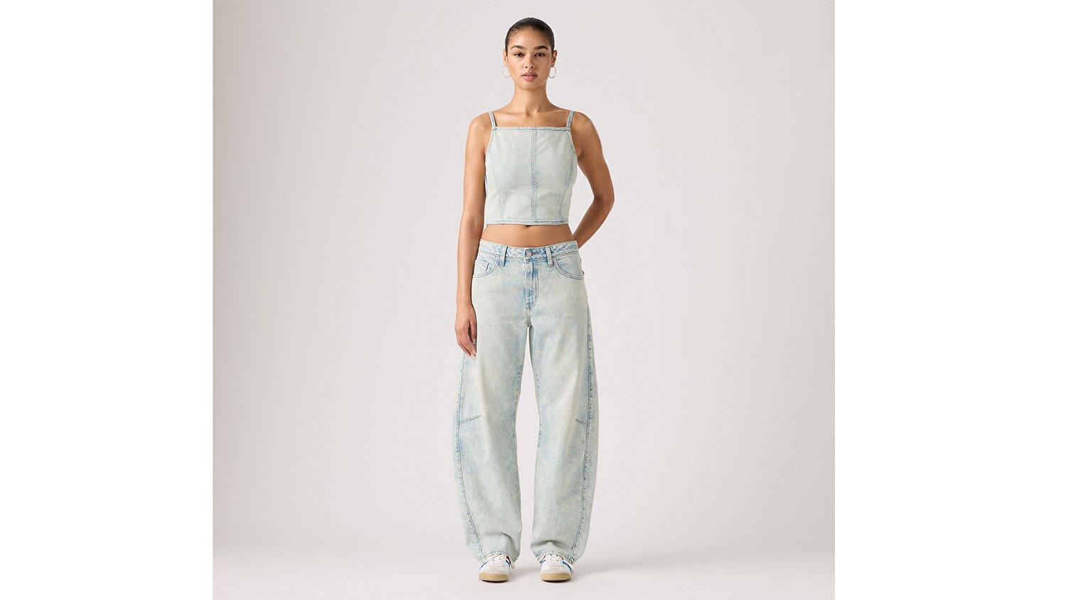 Baggy Dad Barrel Kadın Jean Pantolon - Cielito Lindo Acid