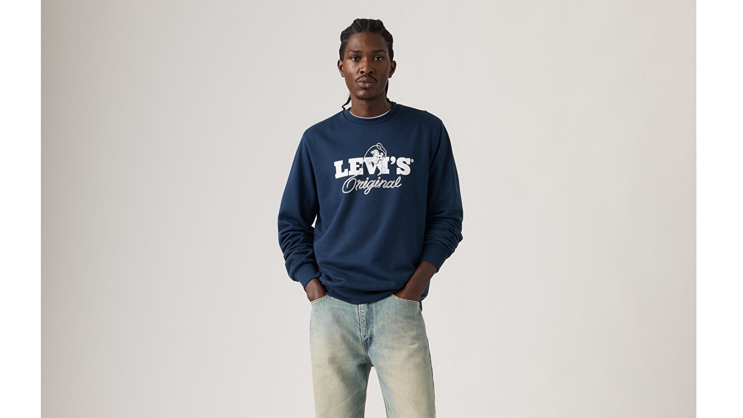 Standard Graphic Bisiklet Yaka Sweatshirt