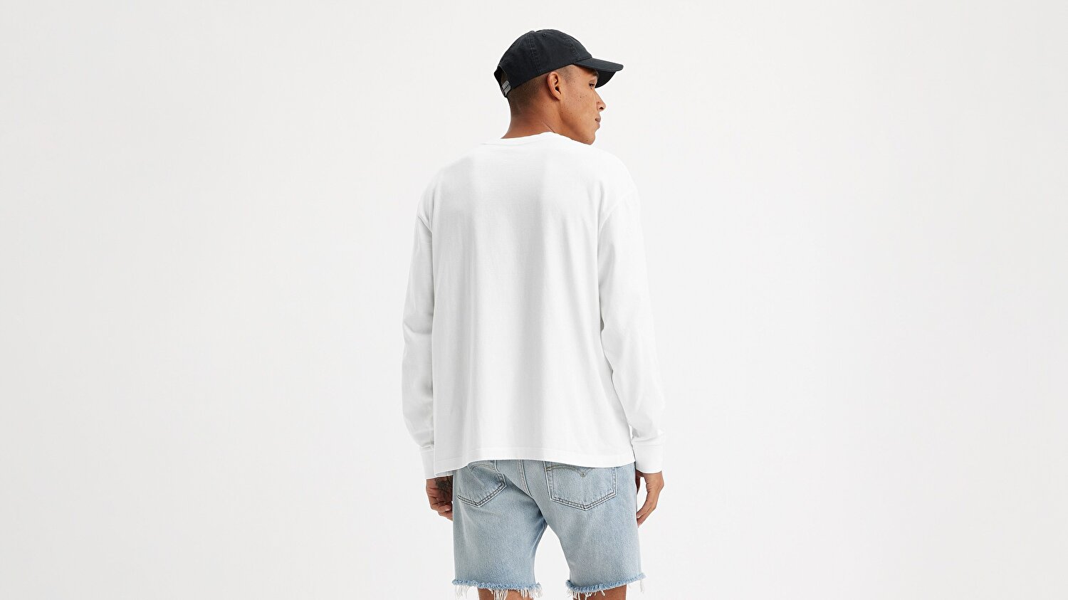 Authentic Uzun Kollu Beyaz Tişört