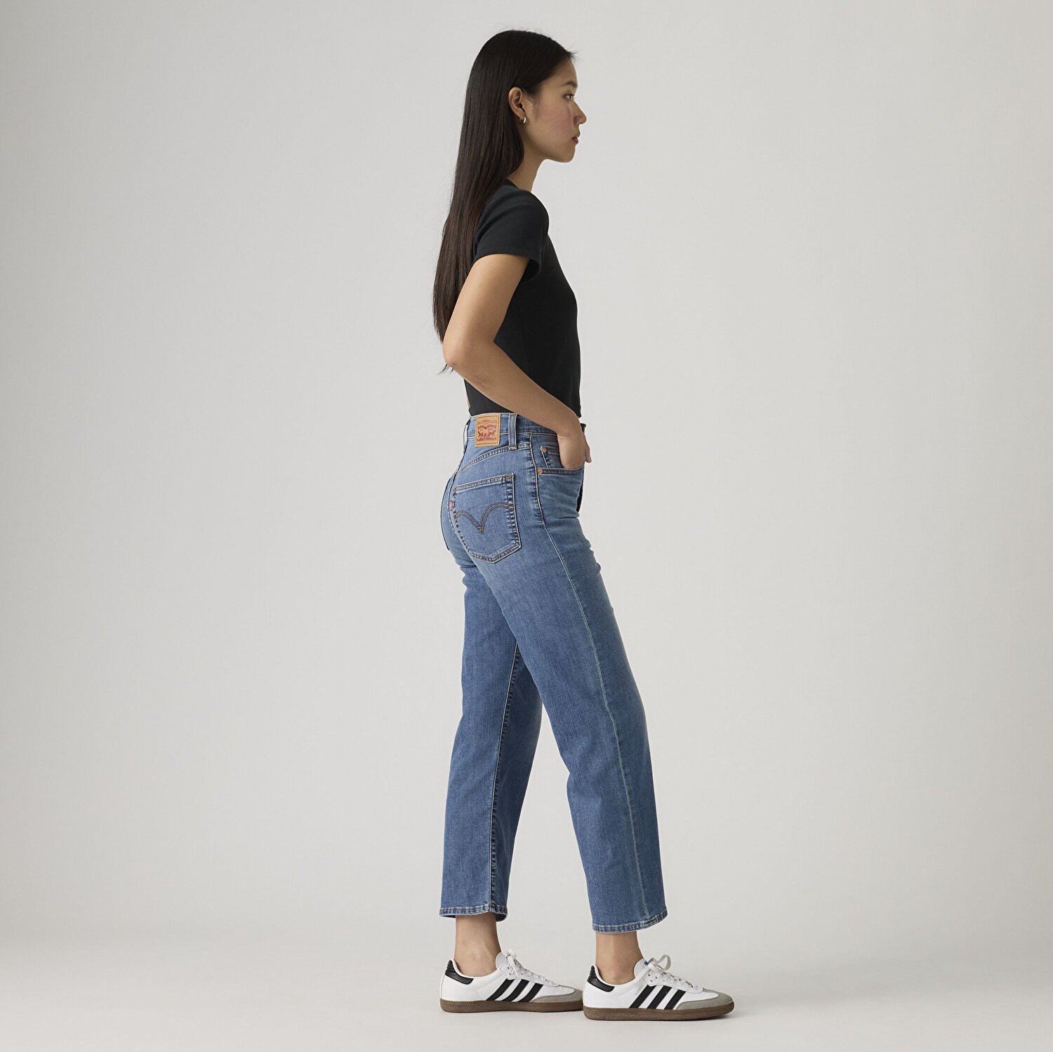 Ribcage Straight Ankle Kadın Jean Pantolon - Curious Cool