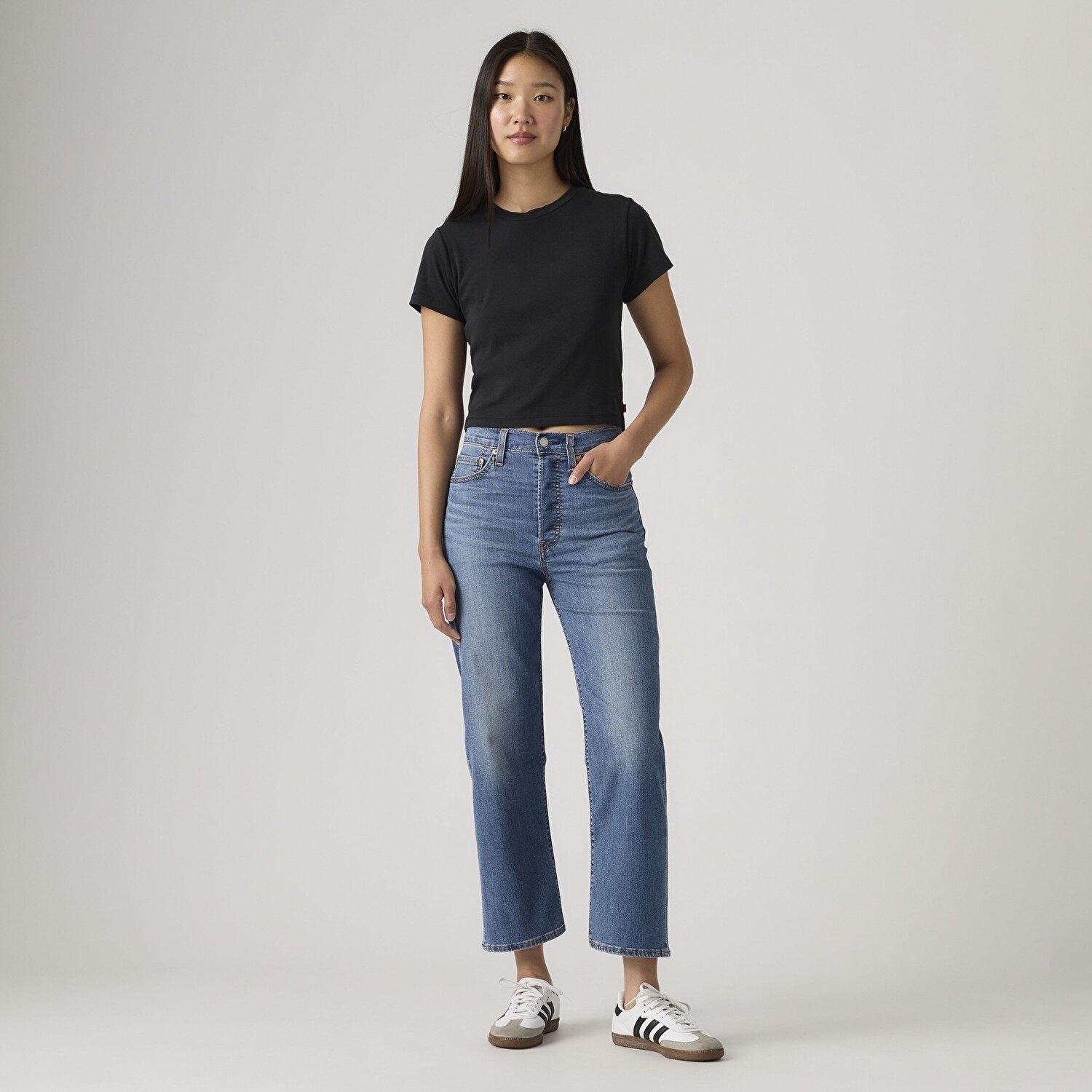 Ribcage Straight Ankle Kadın Jean Pantolon - Curious Cool