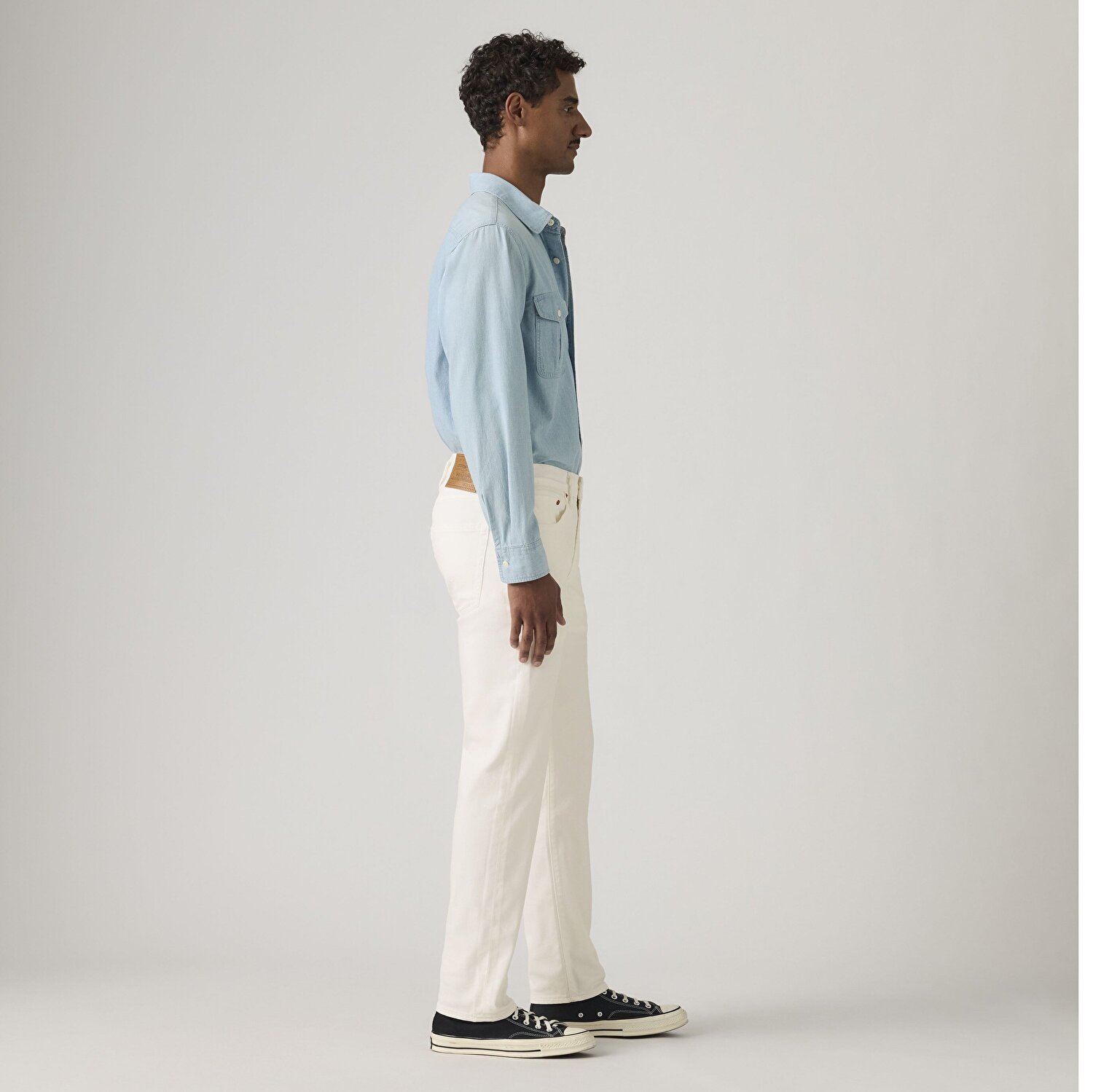 502™ Taper Erkek Jean Pantolon - White Paper