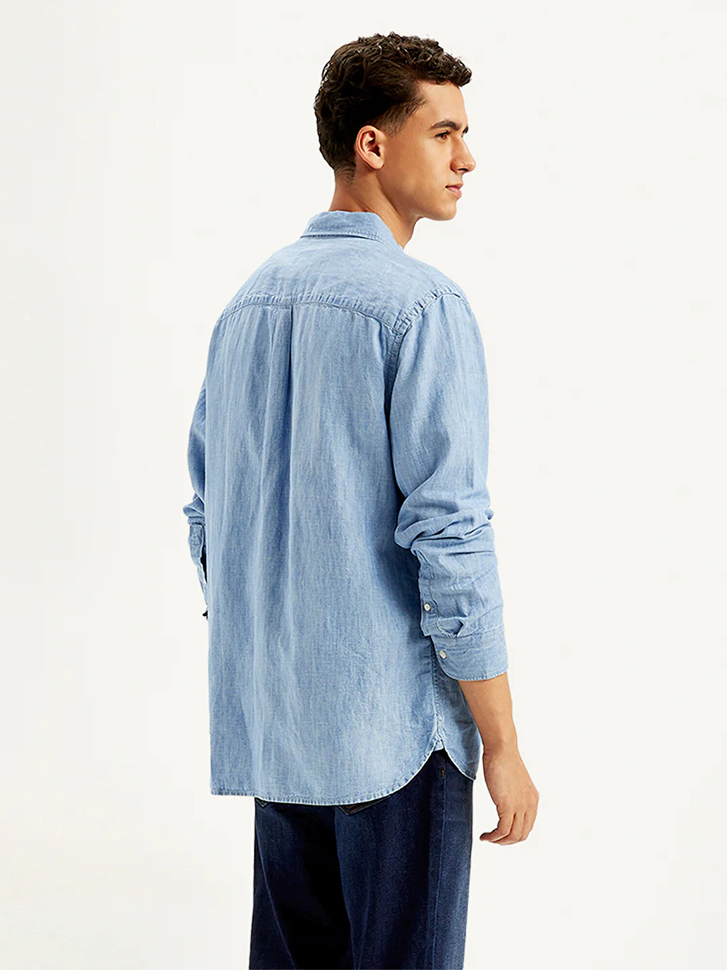 Classic Button Down Denim Gömlek