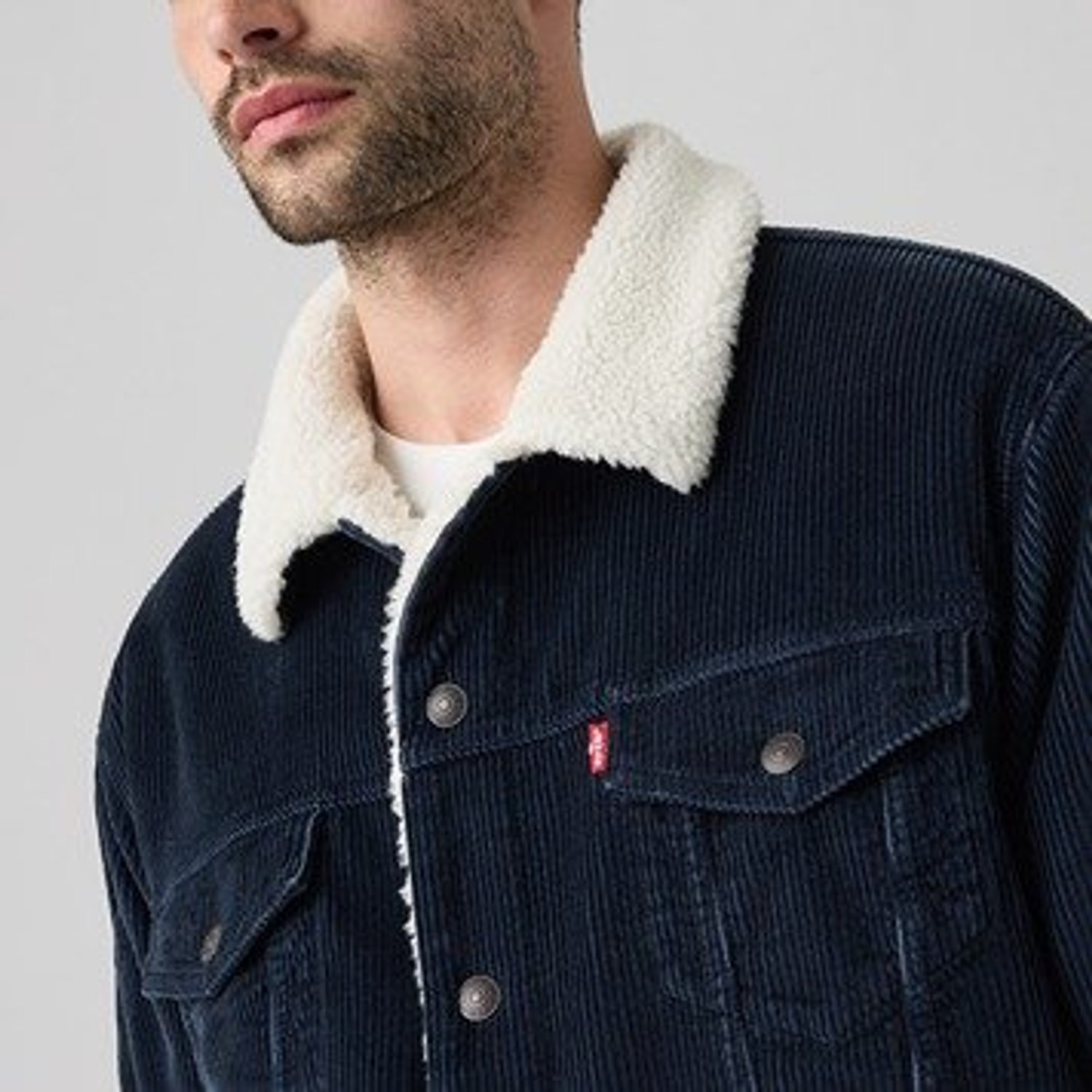 Relaxed Fit Sherpa Trucker Ceket