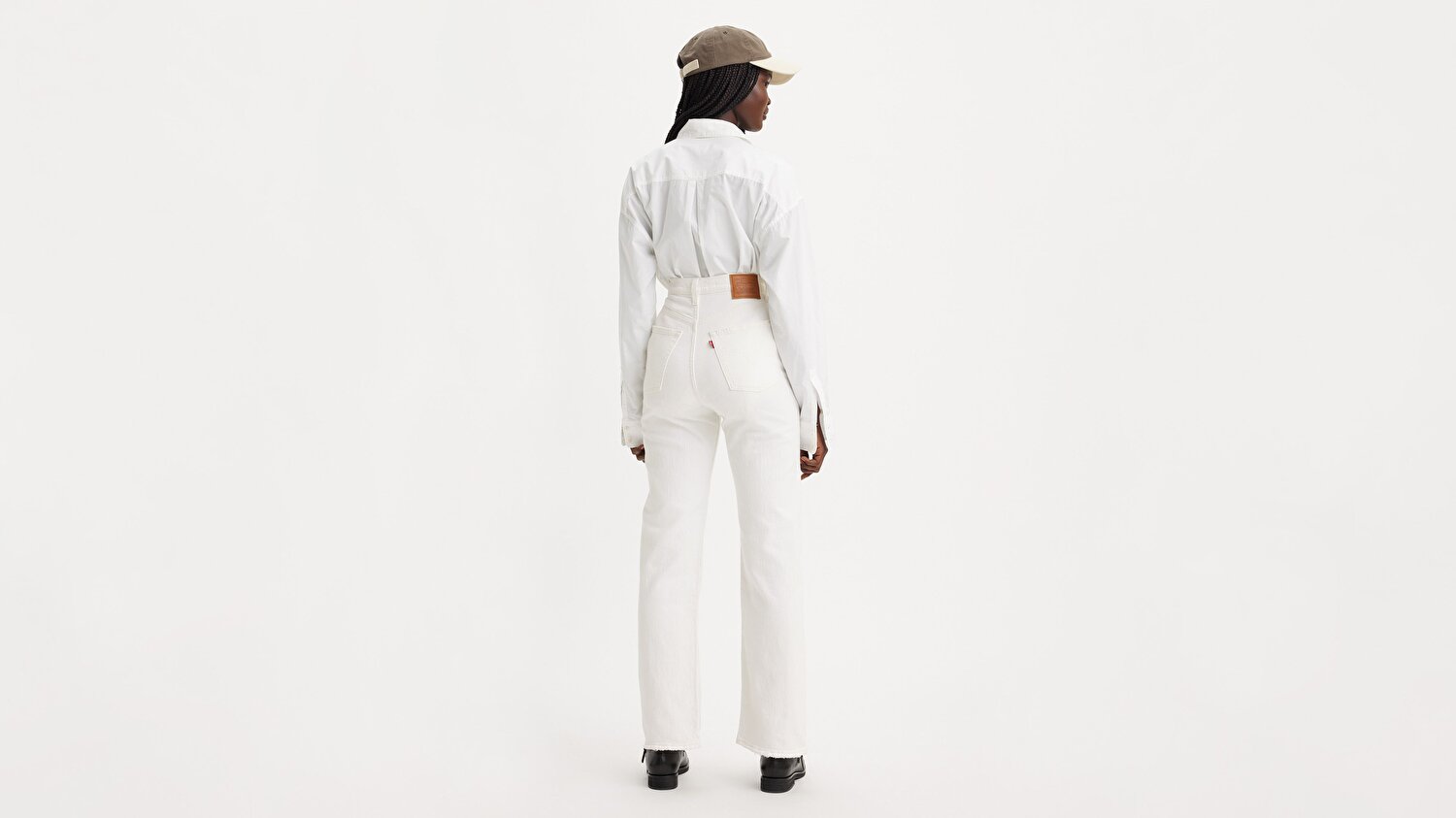 Ribcage Straight Ankle Kadın Jean Pantolon - Cloud Over