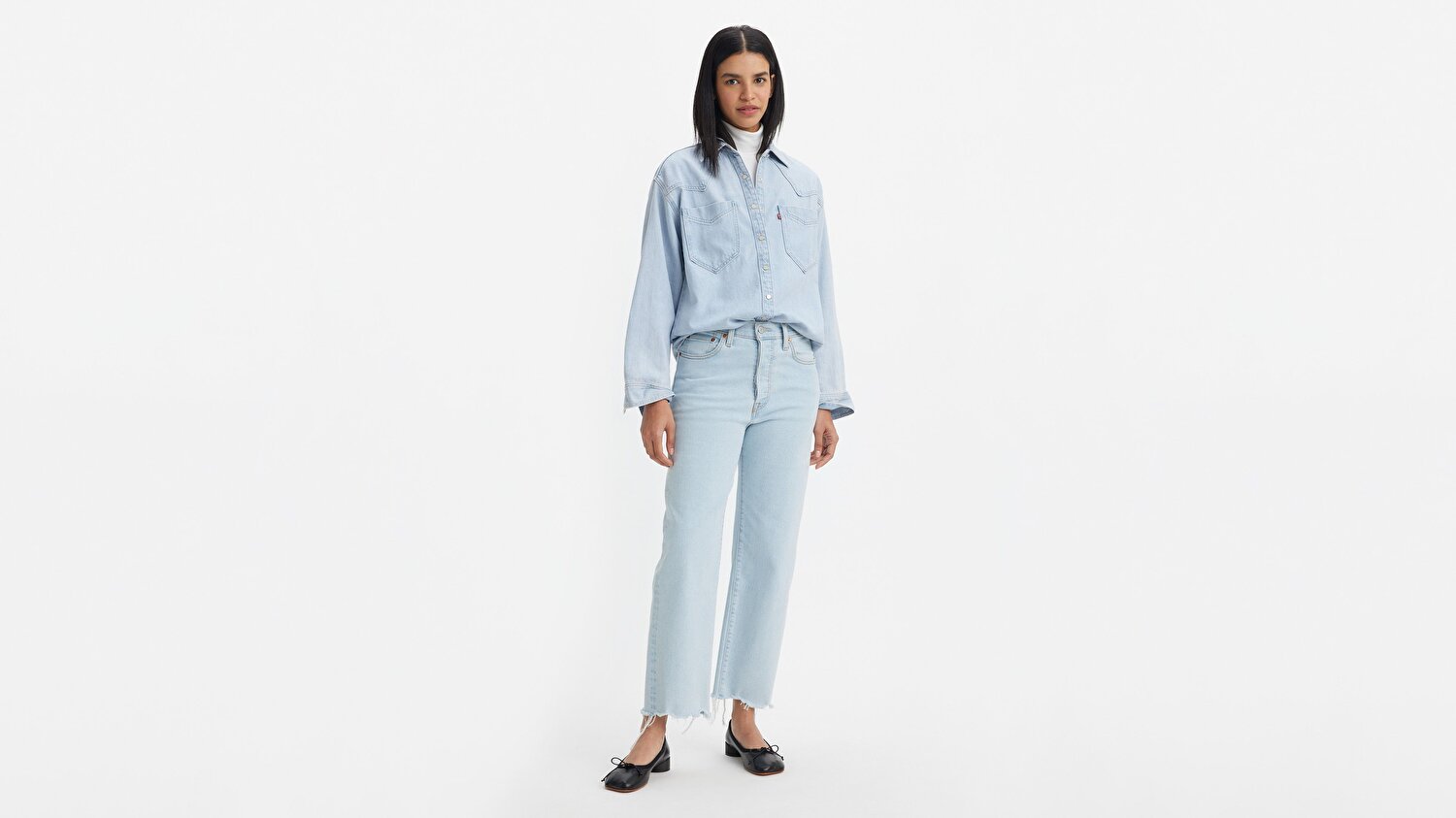 Ribcage Straight Kadın Jean Pantolon