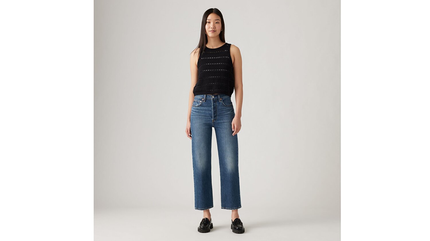 Ribcage Straight Ankle Kadın Jean Pantolon - My Honor No