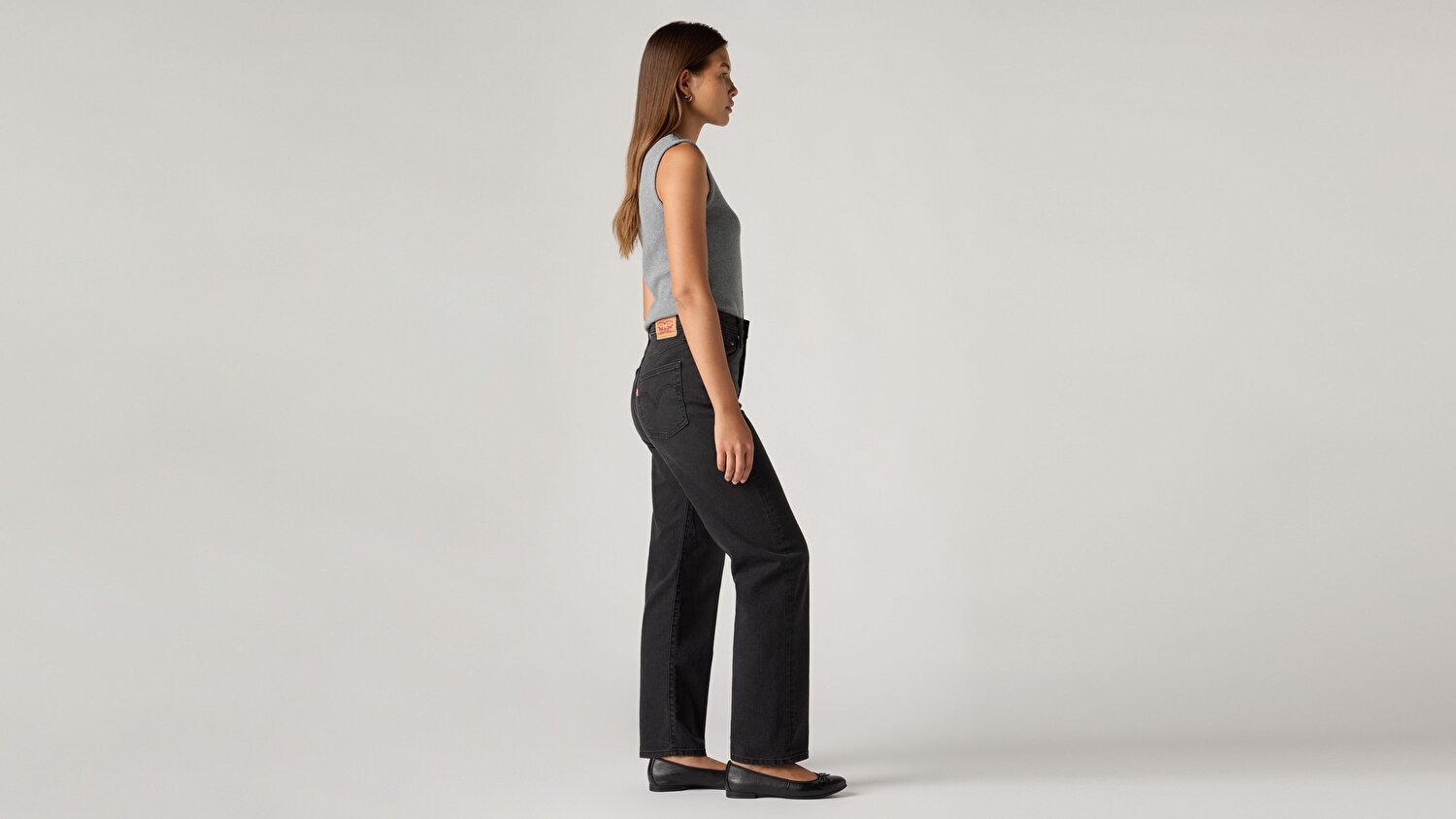 Ribcage Straight Ankle Kadın Jean Pantolon