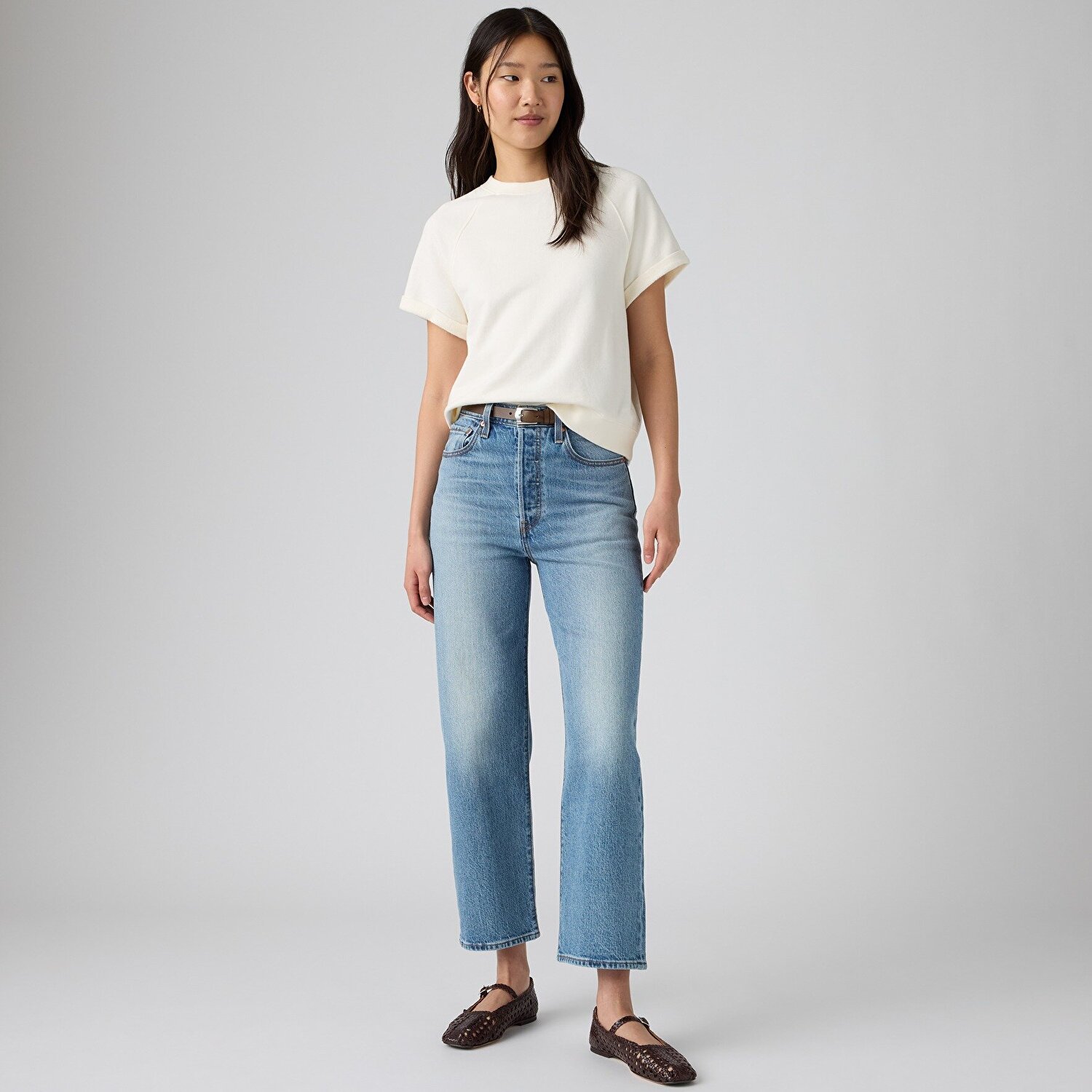 Ribcage Straight Ankle Kadın Jean Pantolon - Should Be Easy
