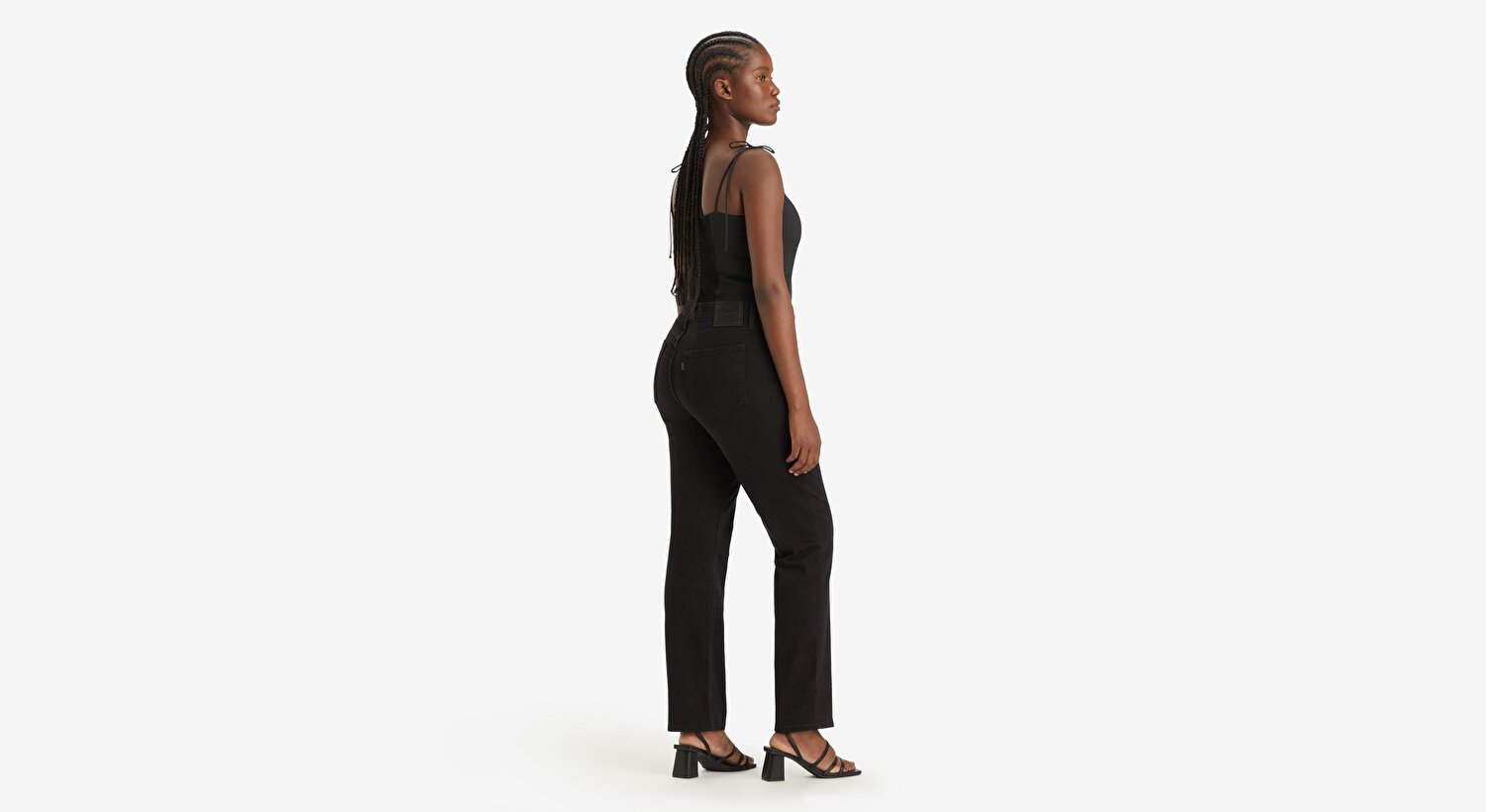 724™ High Rise Straight Kadın Jean Pantolon - Night Is Black
