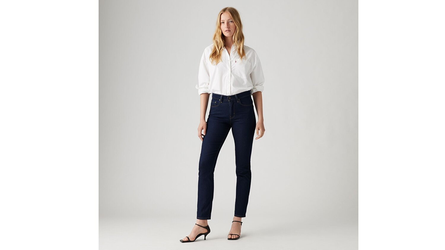 724™ High Rise Straight Kadın Jean Pantolon - Cast Shadows