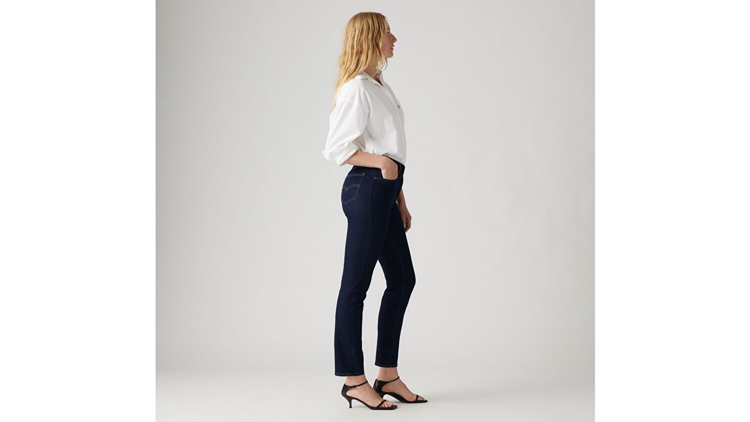 724™ High Rise Straight Kadın Jean Pantolon - Cast Shadows