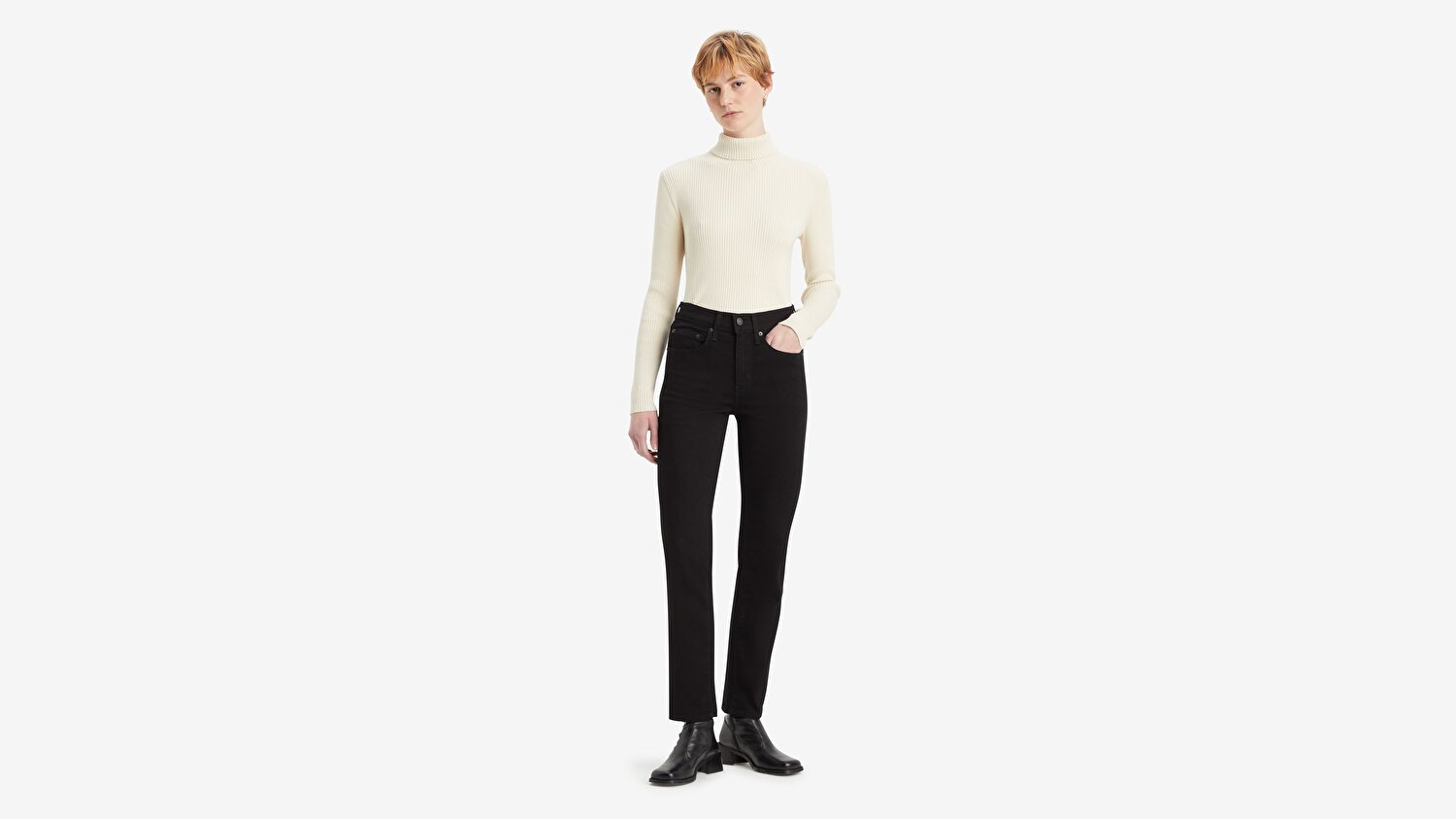 724™ High Rise Straight Kadın Jean Pantolon - Midnight Gaze