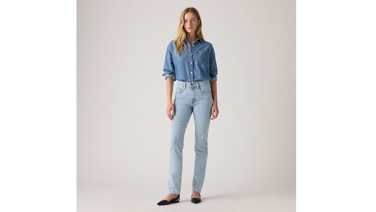 724™ High Rise Straight Kadın Jean Pantolon - Siren Singer