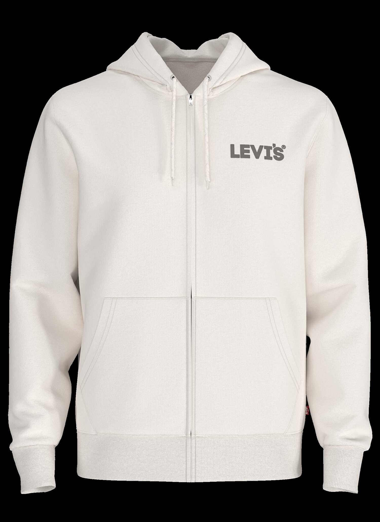 Relaxed Graphic Zip Up Sweatshirt