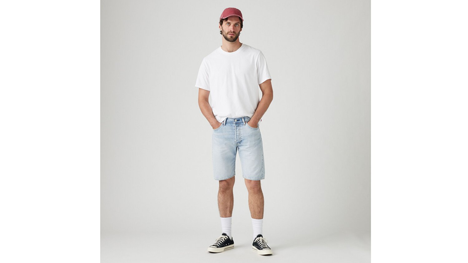 501® Original Lightweight Erkek Jean Şort - Light Thread