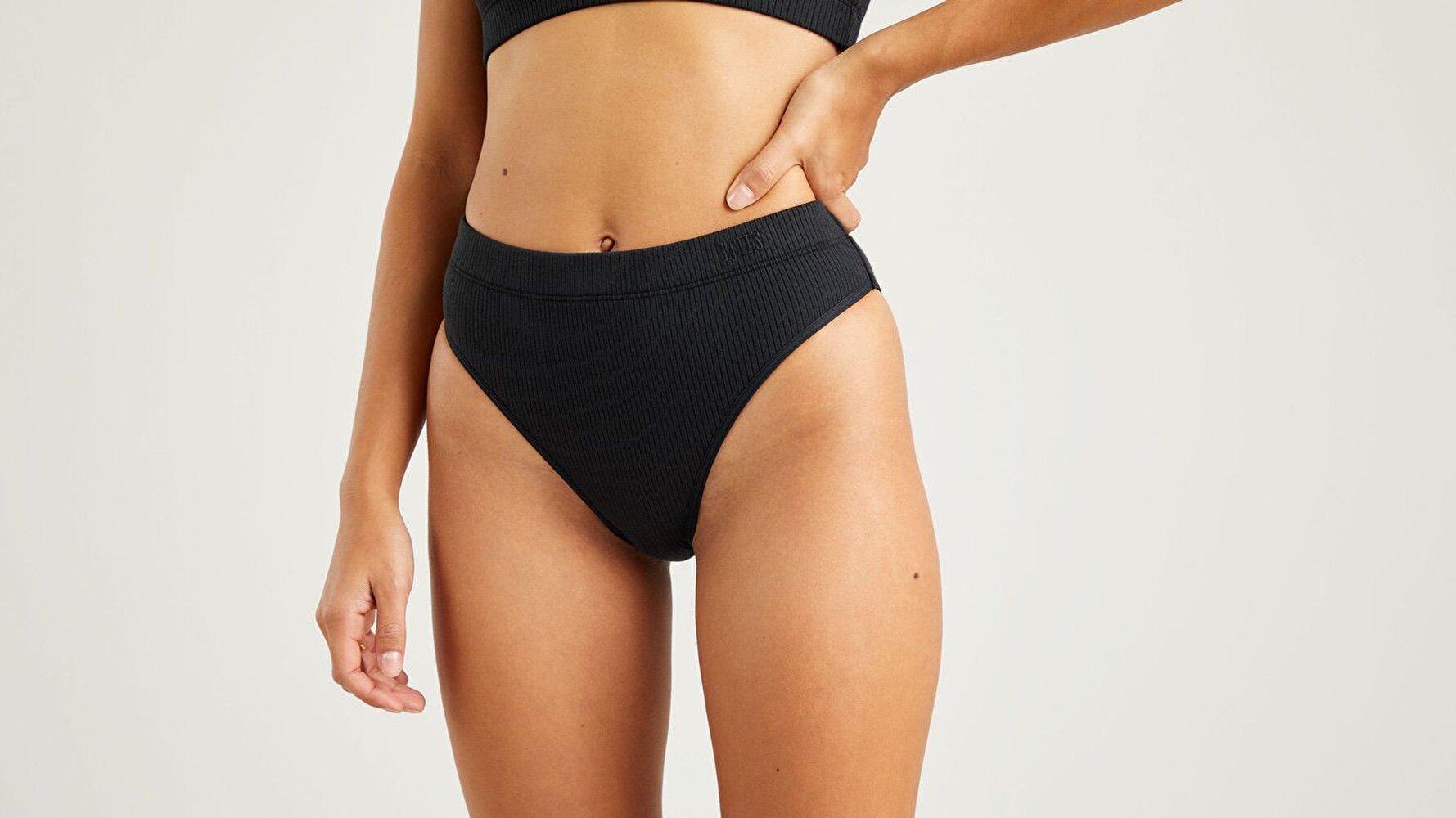 Bodywear Yüksek Bel Kadın Külot-Caviar